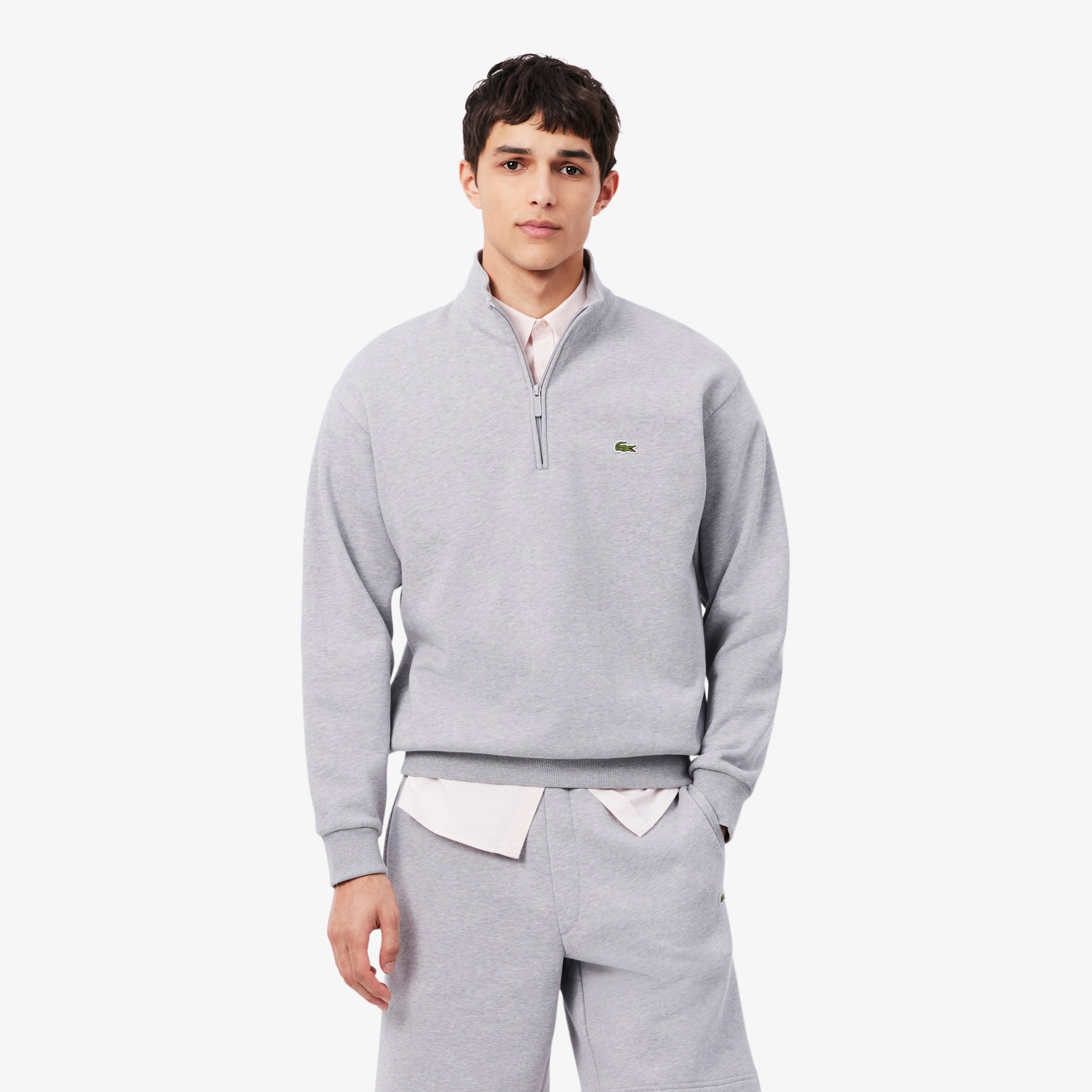 Εικόνα της Ανδρικό Fleece Zip Neck Φούτερ 