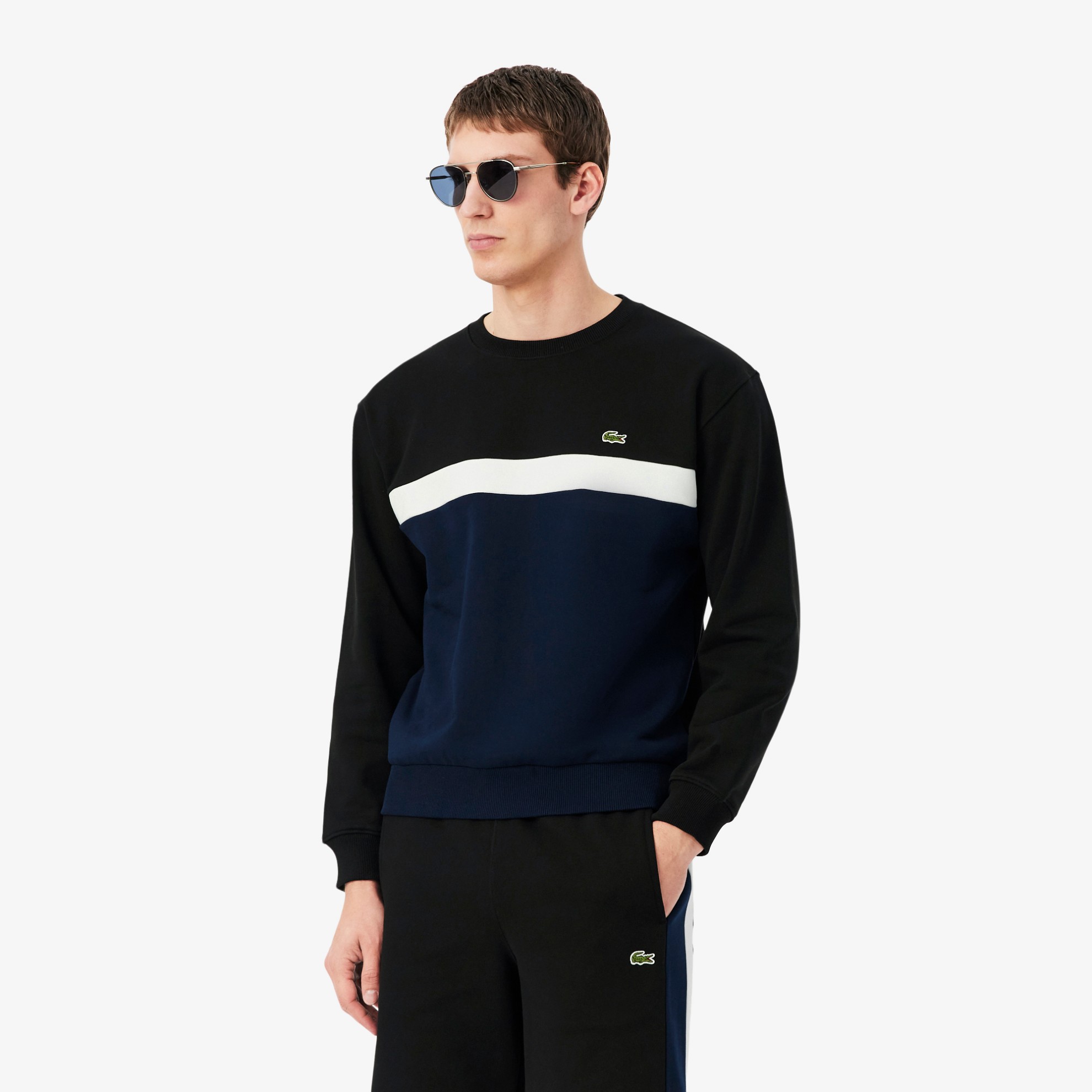 Εικόνα της Ανδρικό Colour-block Fleece Φούτερ 