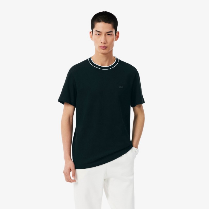 Εικόνα της Ανδρικό Stretch Piqué Stripe Collar T-Shirt