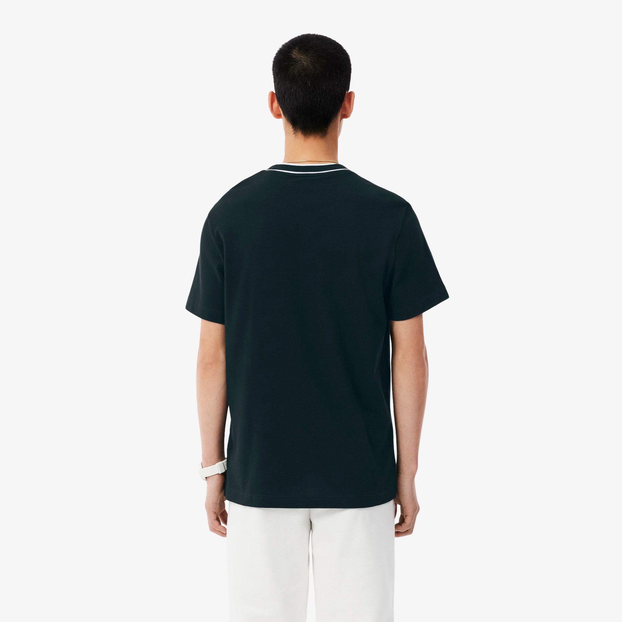 Εικόνα της Ανδρικό Stretch Piqué Stripe Collar T-Shirt