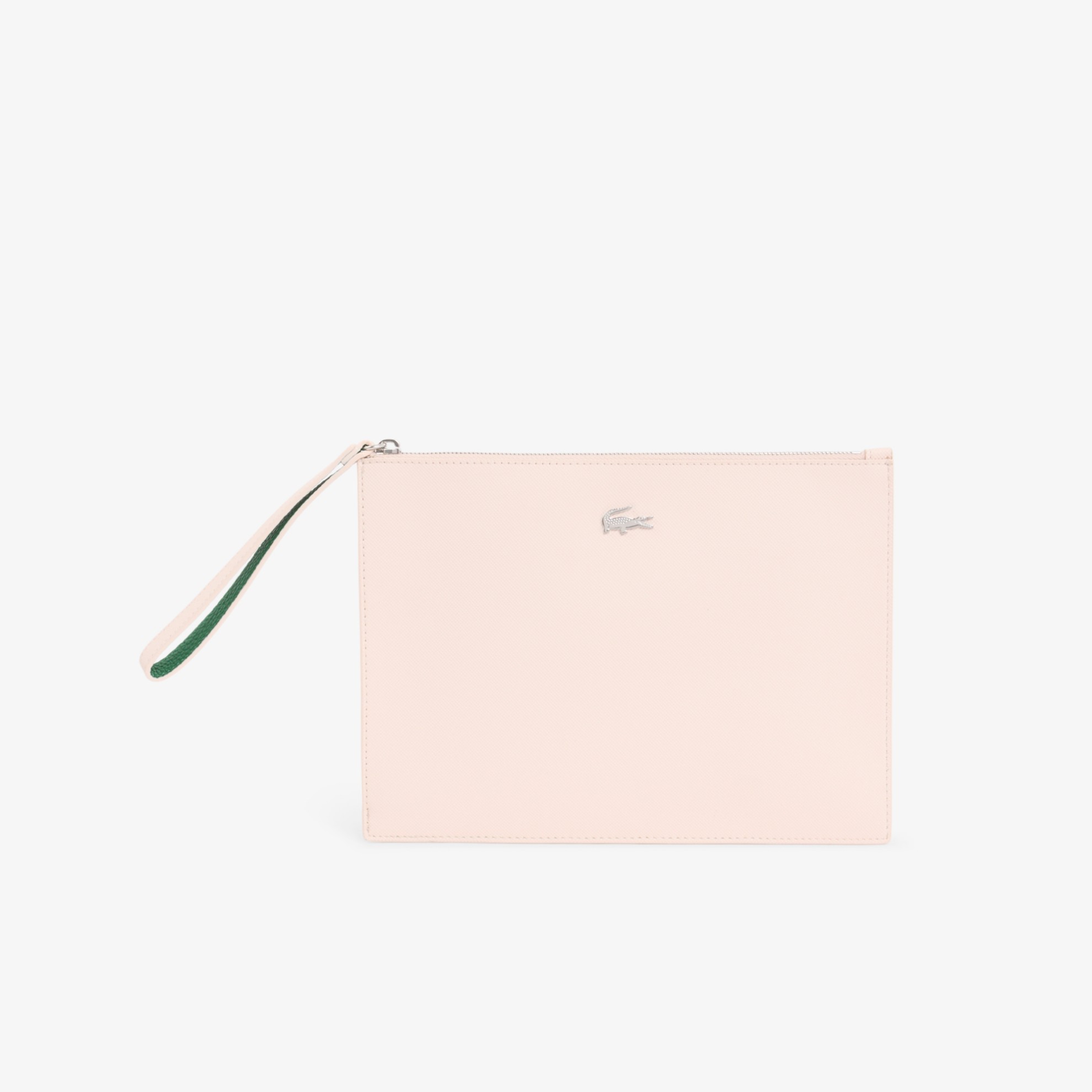 Εικόνα της Unisex Anna Coated Piqué Canvas Clutch με Φερμουάρ