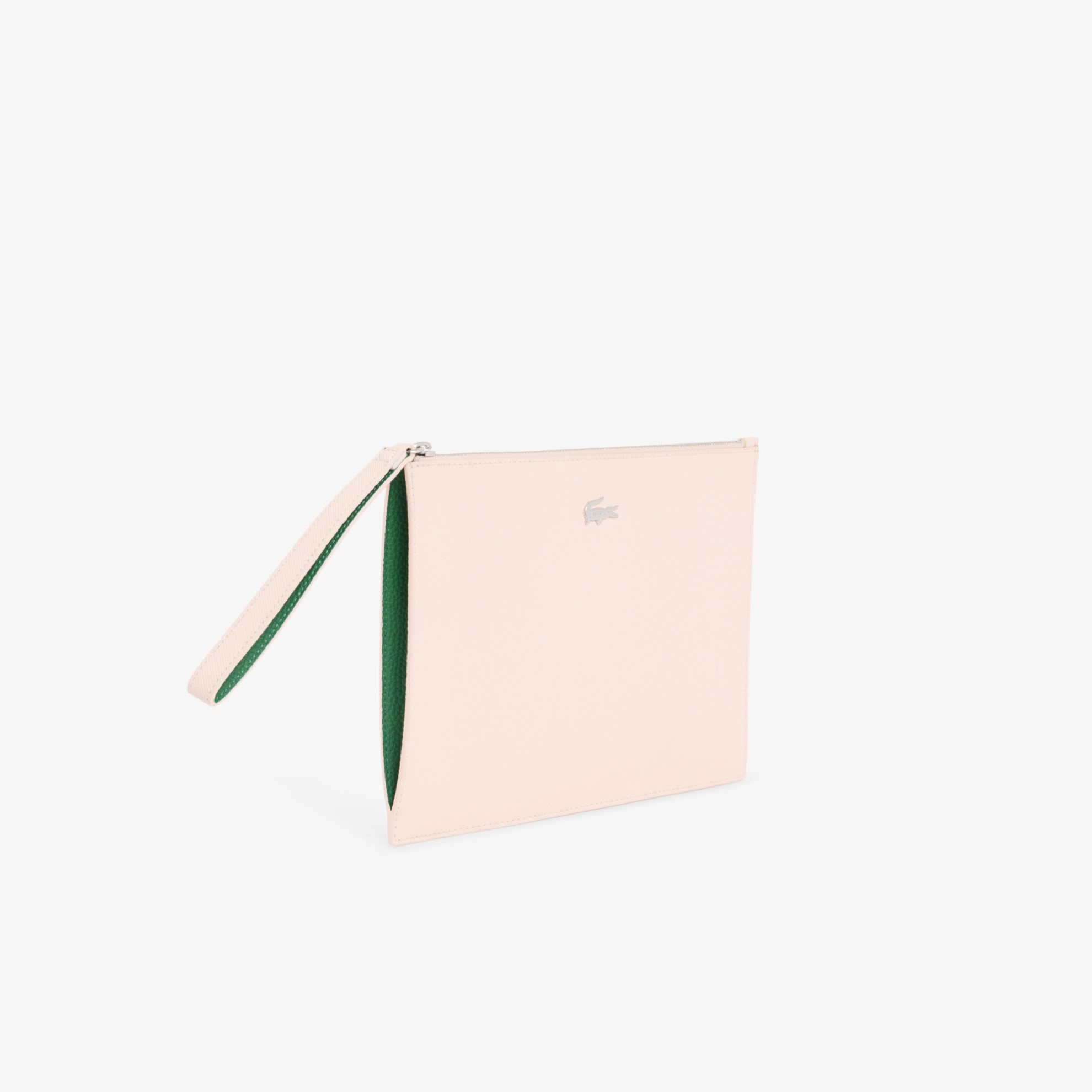 Εικόνα της Unisex Anna Coated Piqué Canvas Clutch με Φερμουάρ