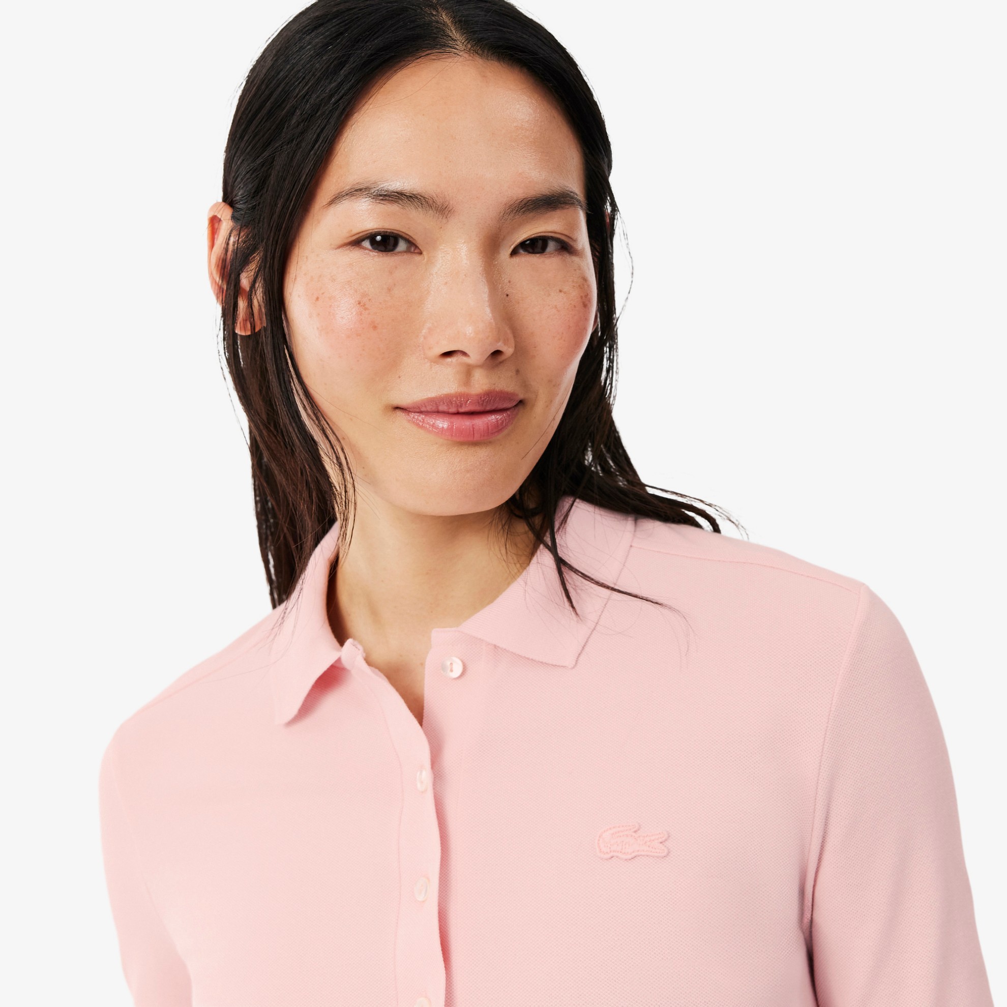 Εικόνα της Γυναικεία Stretch Piqué Lacoste Polo Μπλούζα Slim fit 
