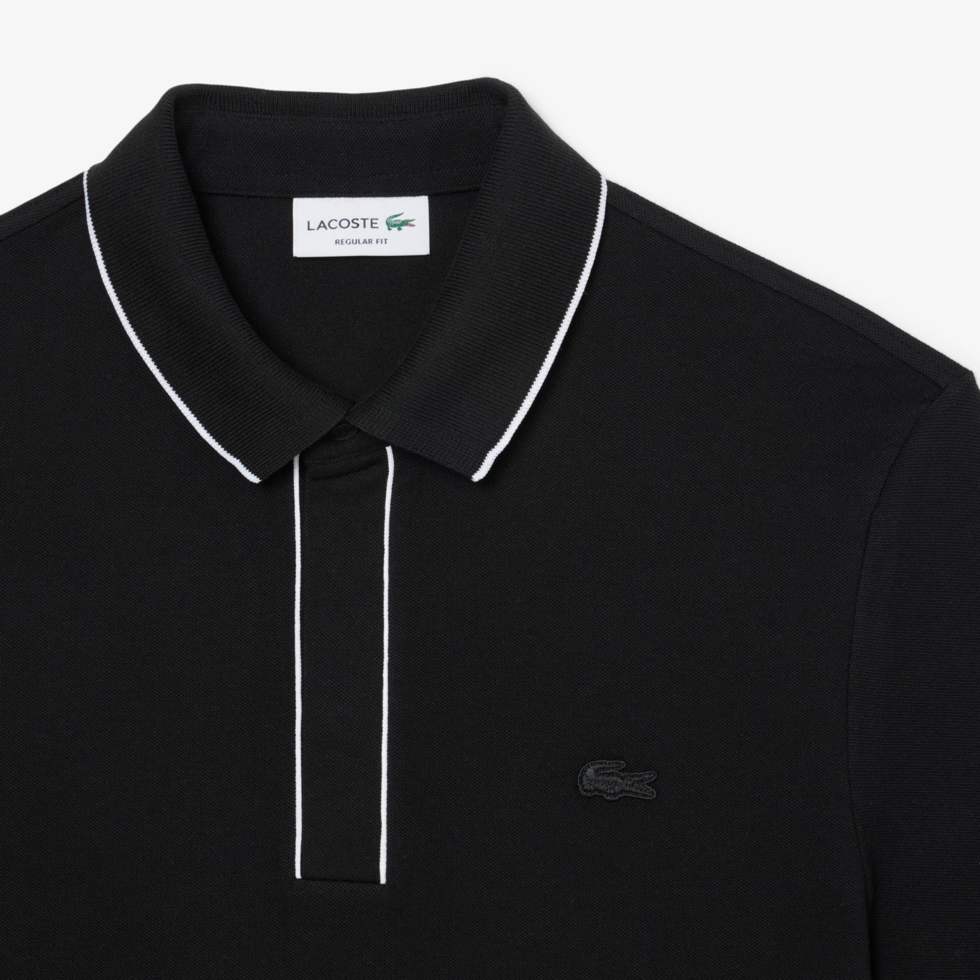 Εικόνα της Smart Paris Stretch Cotton Contrast Trim Polo Μπλούζα