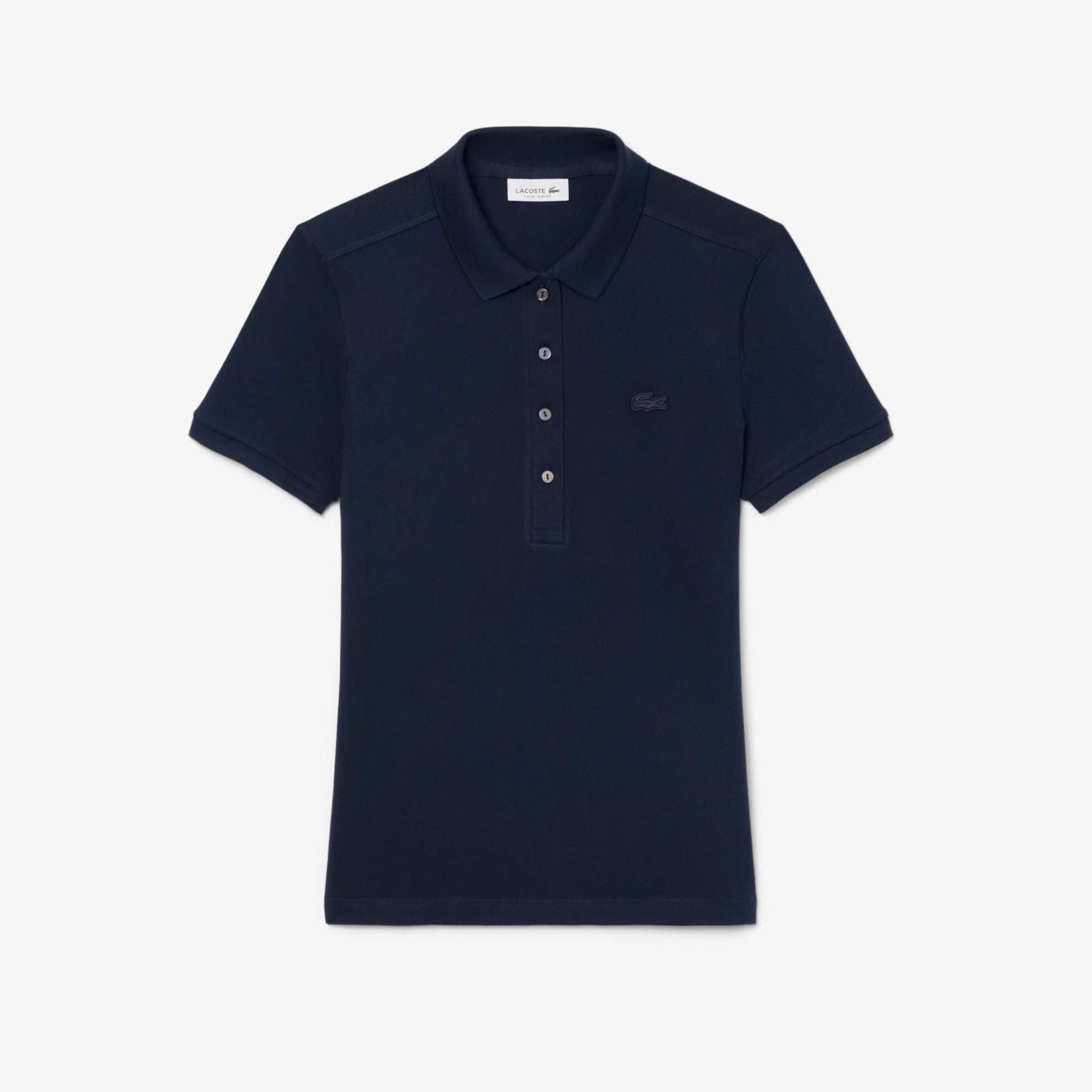 Εικόνα της Γυναικεία Stretch Cotton Piqué Polo Μπλούζα Slim Fit