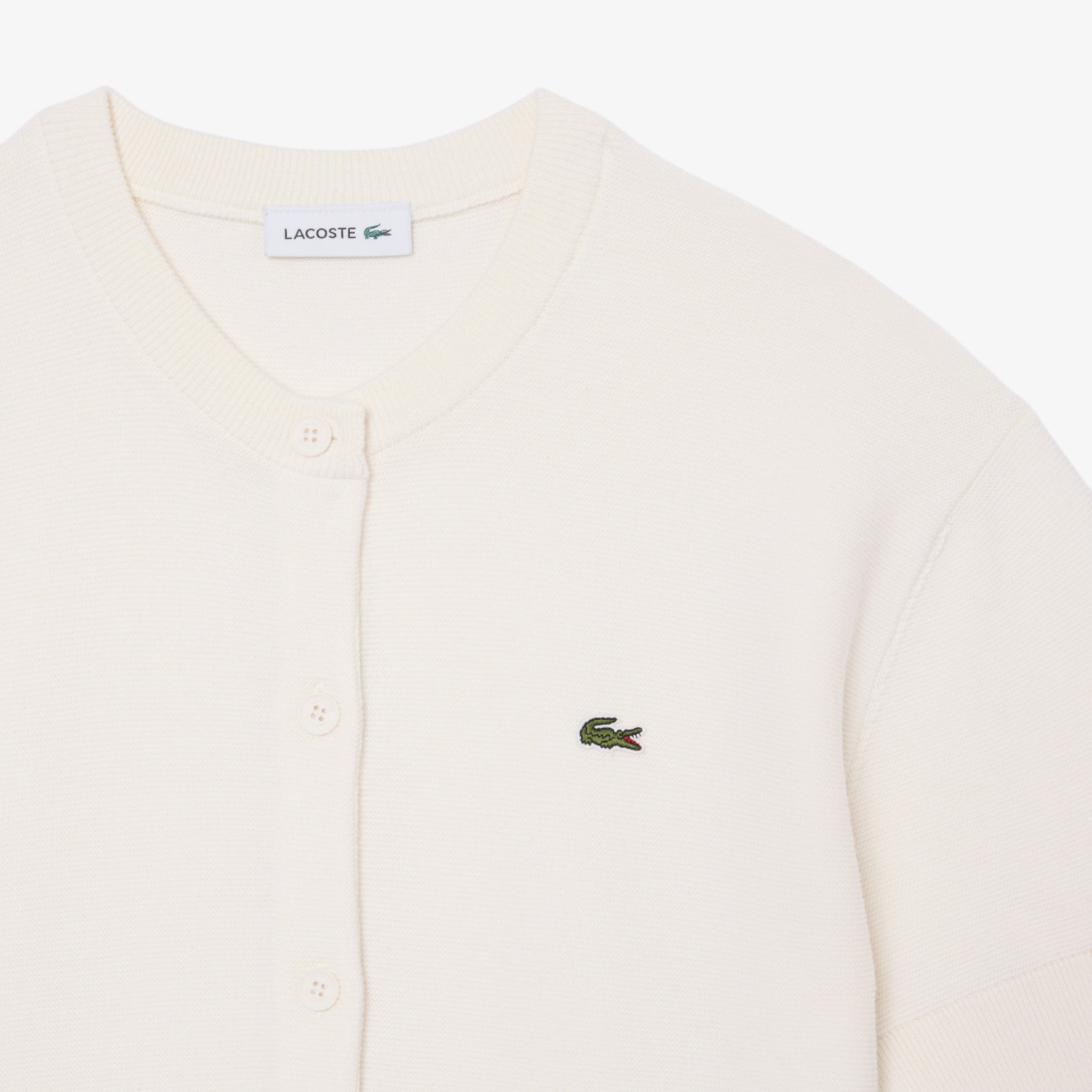 Εικόνα της Γυναικείο Cotton and Wool Blend Moss Stitch Cardigan