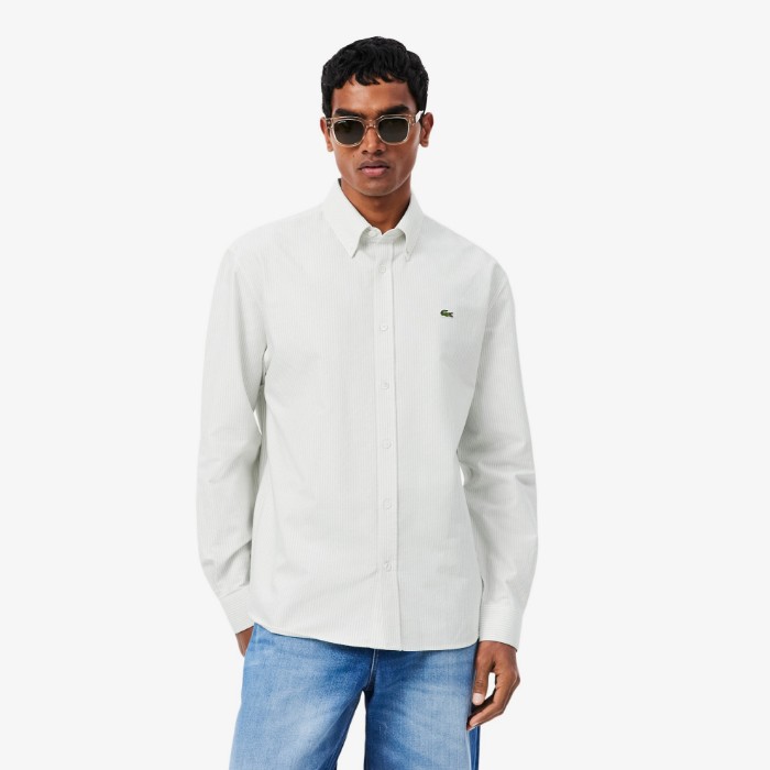 Εικόνα της Ανδρικό Striped Oxford Πουκάμισο Regular Fit 