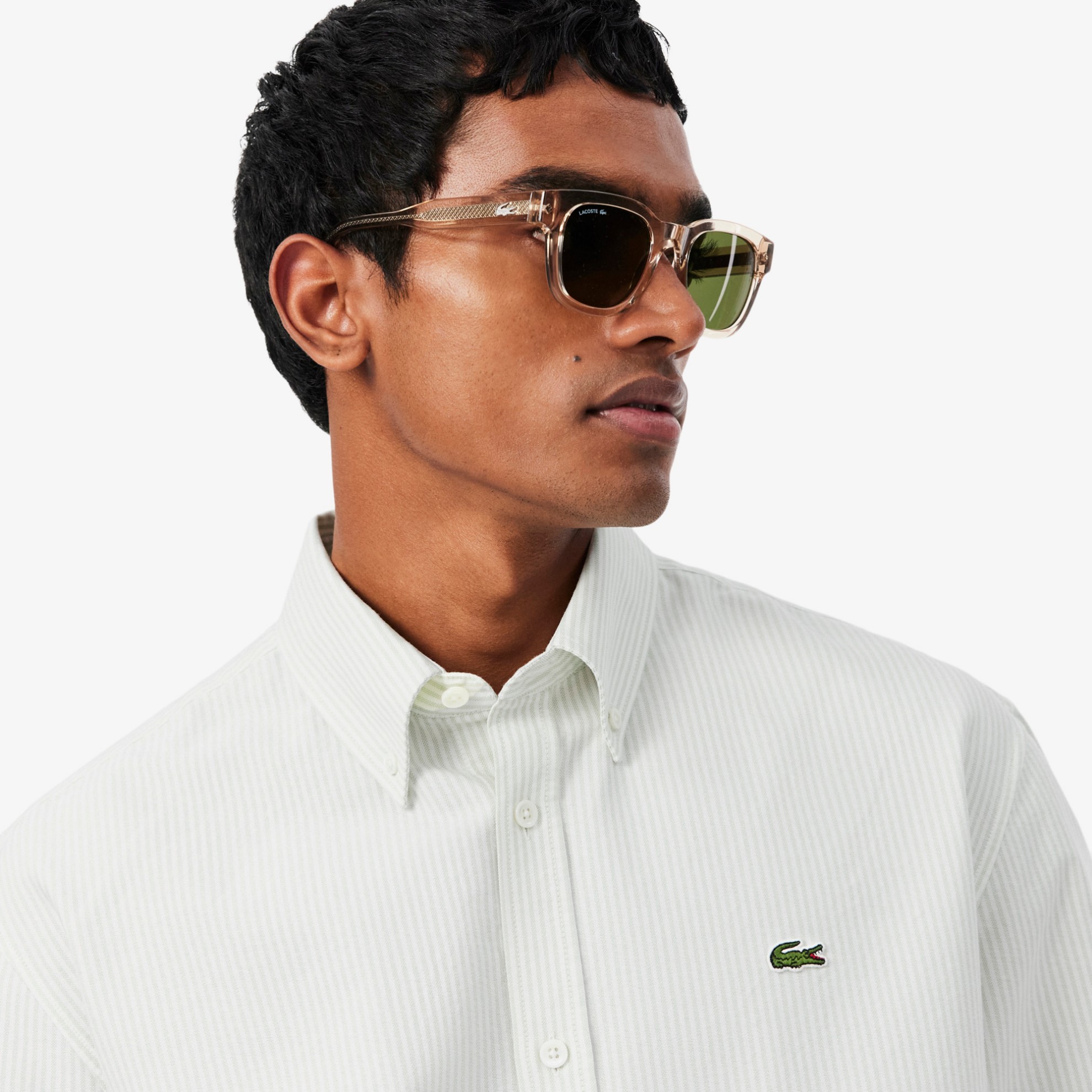 Εικόνα της Ανδρικό Striped Oxford Πουκάμισο Regular Fit 