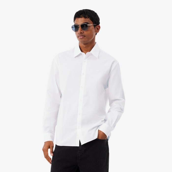 Εικόνα της Ανδρικό Textured Βαμβακερό Πουκάμισο Regular Fit 