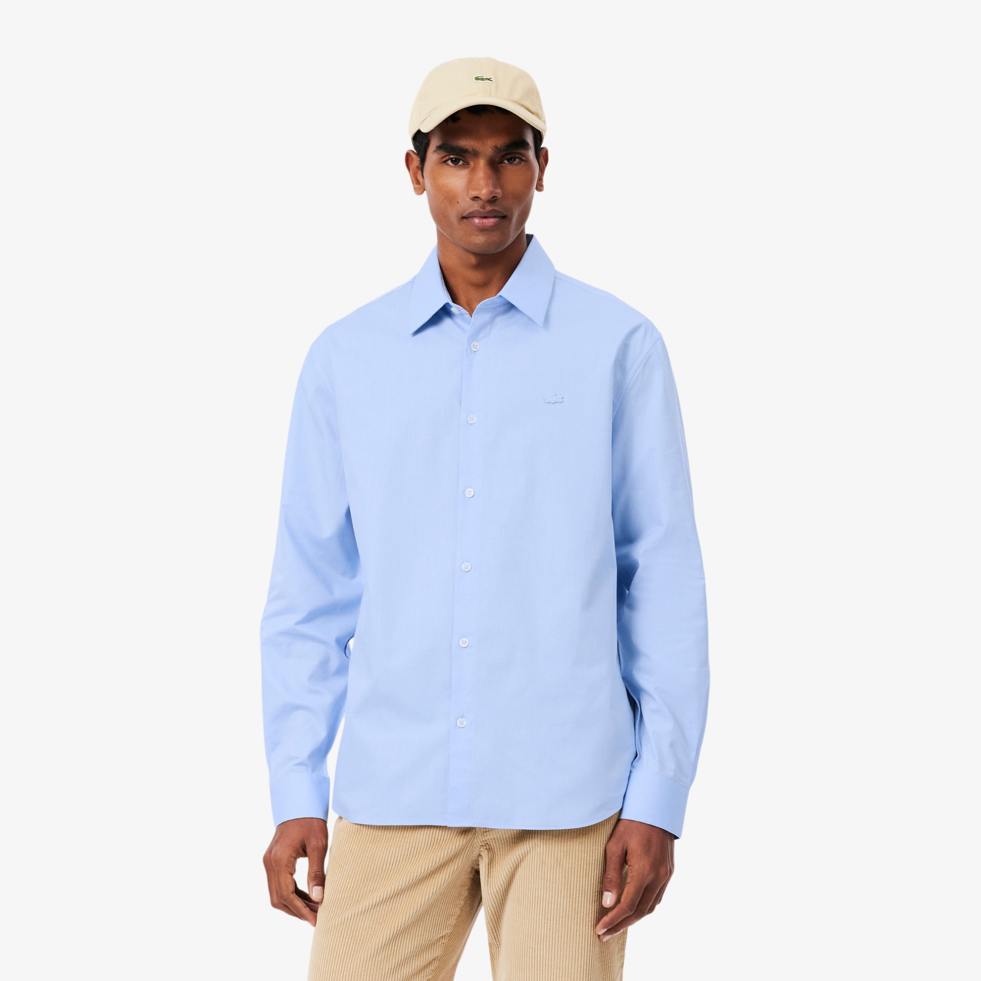 Εικόνα της Ανδρικό Textured Βαμβακερό Πουκάμισο Regular Fit 