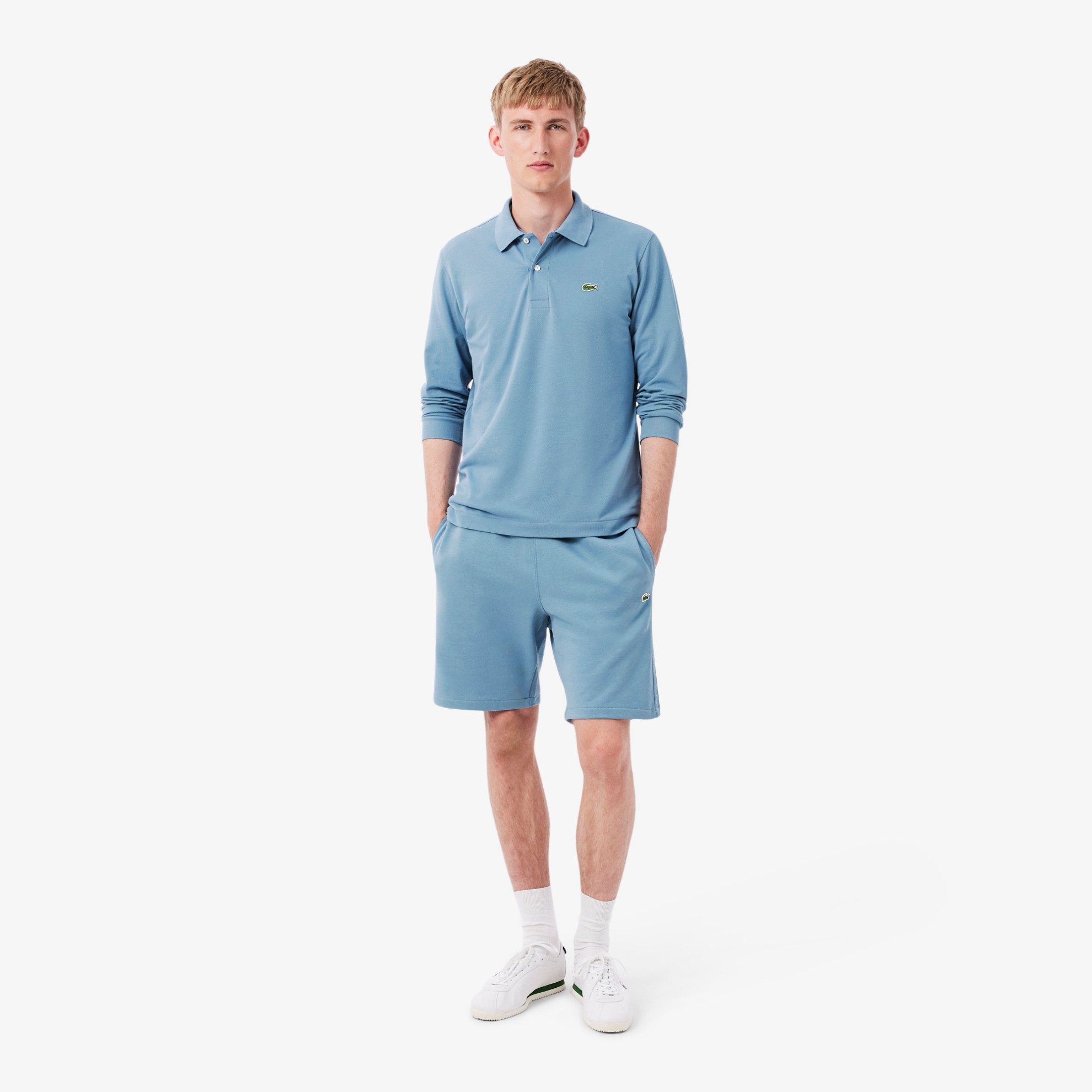 Εικόνα της Ανδρικό Logo Stripe Fleece Σορτς Regular Fit 