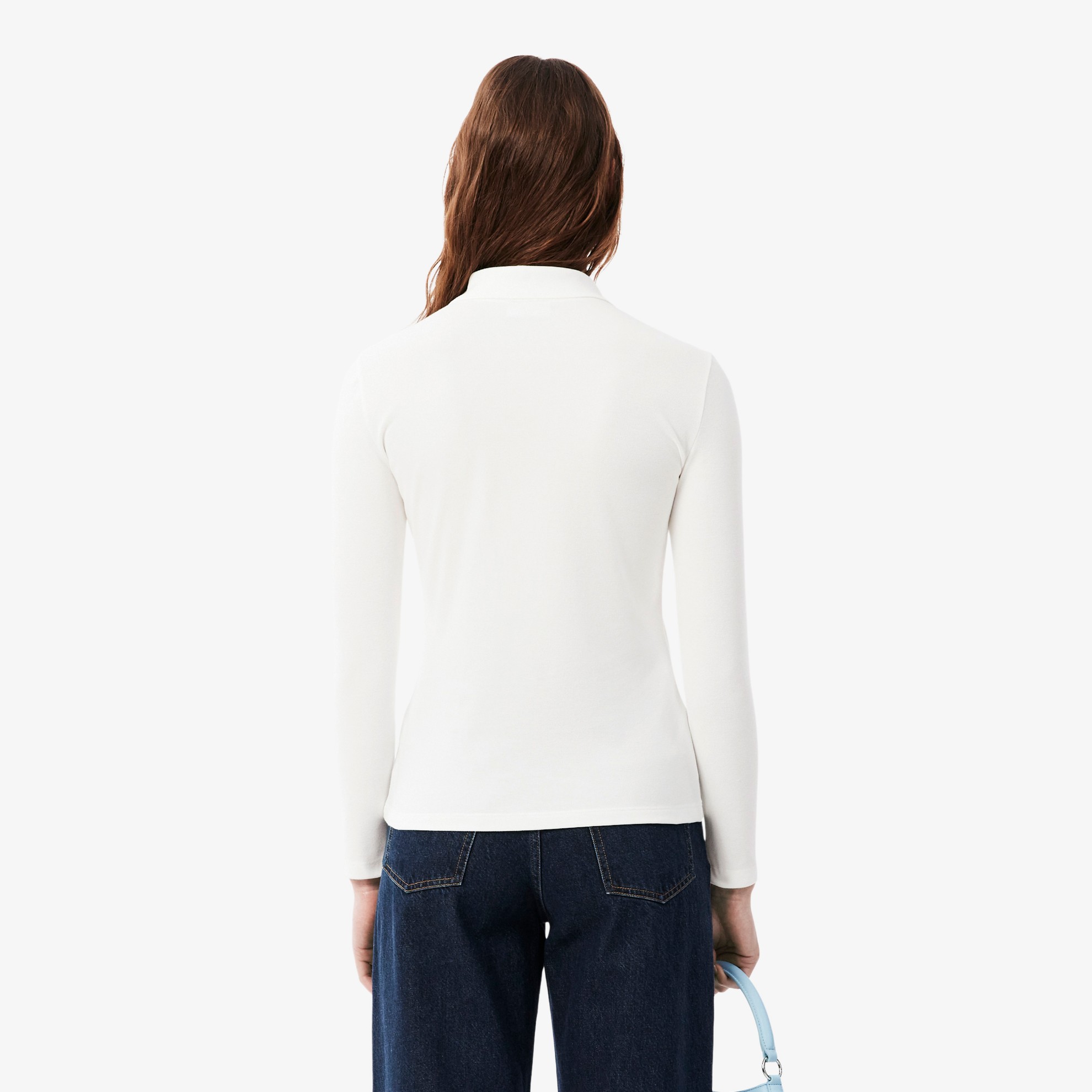 Εικόνα της Γυναικεία Stretch Piqué Lacoste Polo Μπλούζα Slim fit