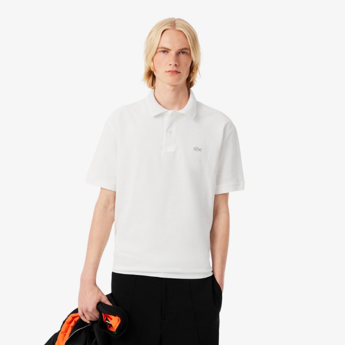 Εικόνα της Ανδρική Heavy Piqué Polo Μπλούζα Loose Fit 