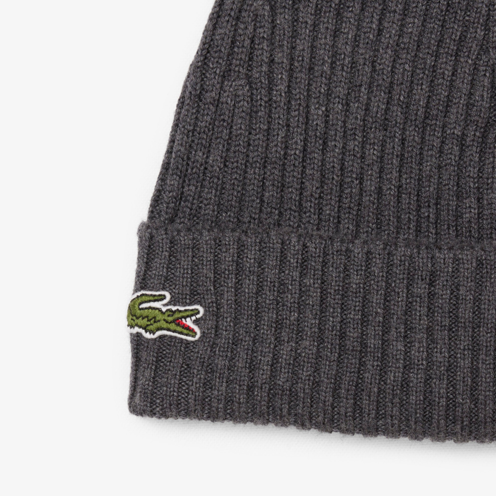 Εικόνα της Unisex Lacoste Ribbed Μάλλινος Σκούφος