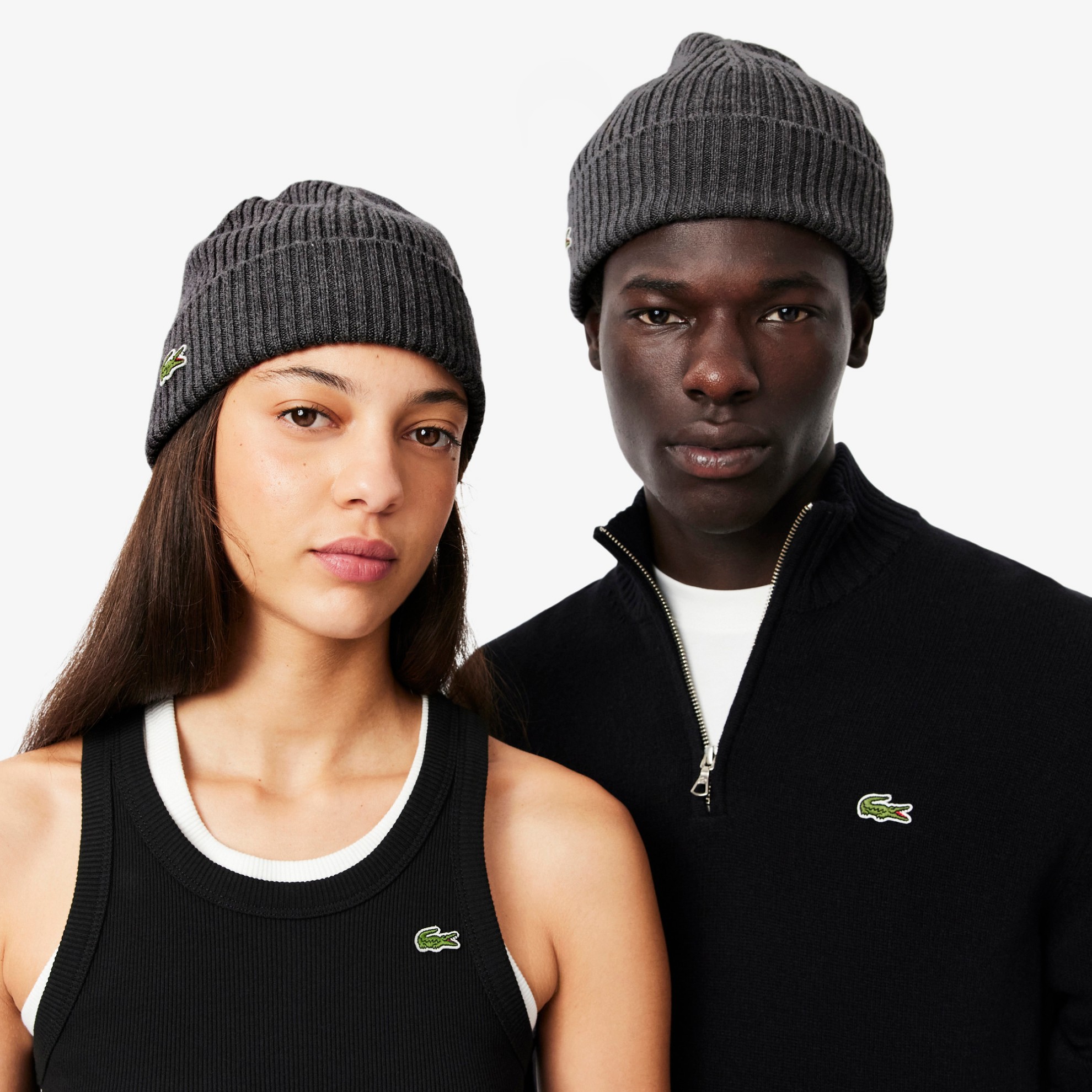 Εικόνα της Unisex Lacoste Ribbed Μάλλινος Σκούφος