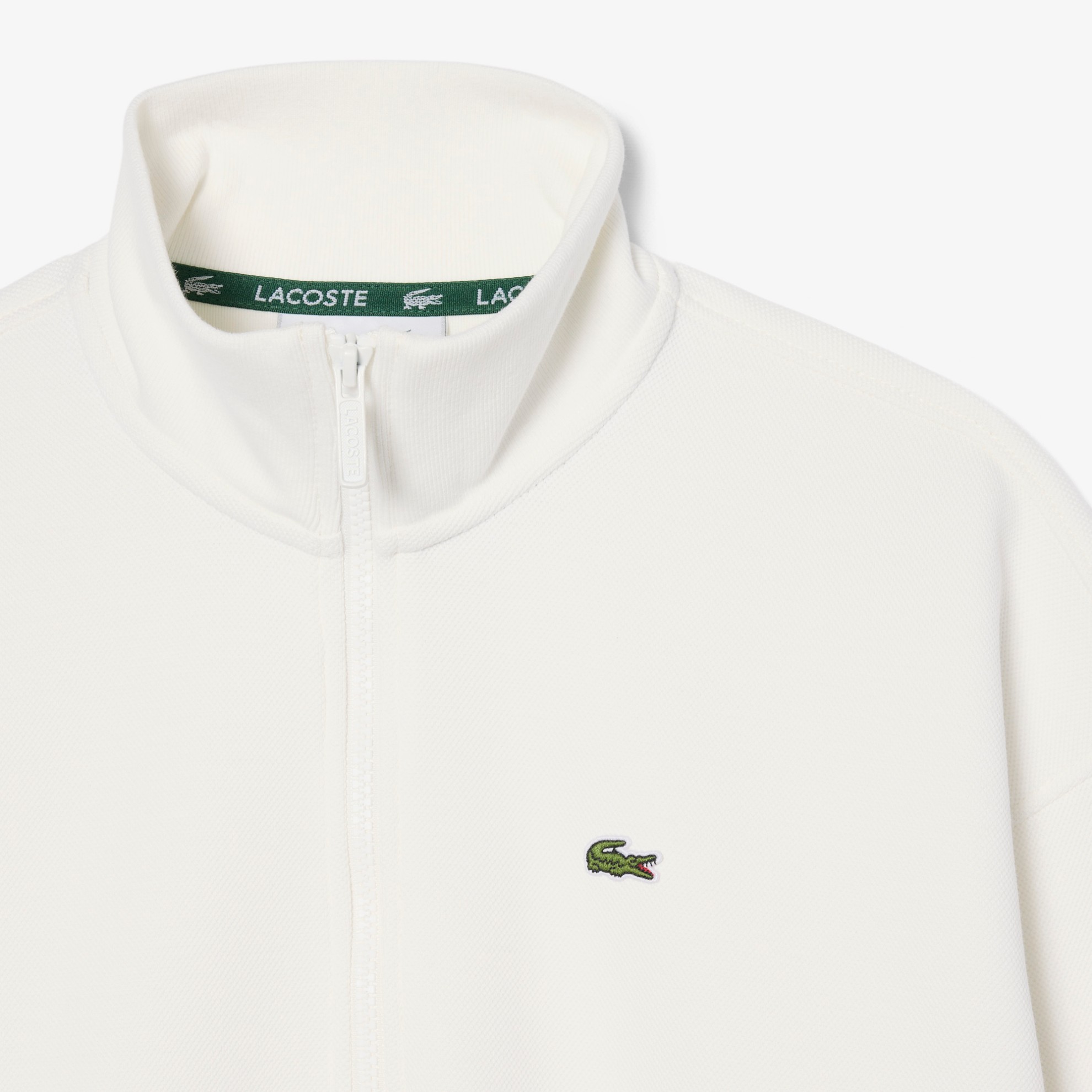Εικόνα της Γυναικείο Zip-Up Piqué Φούτερ 