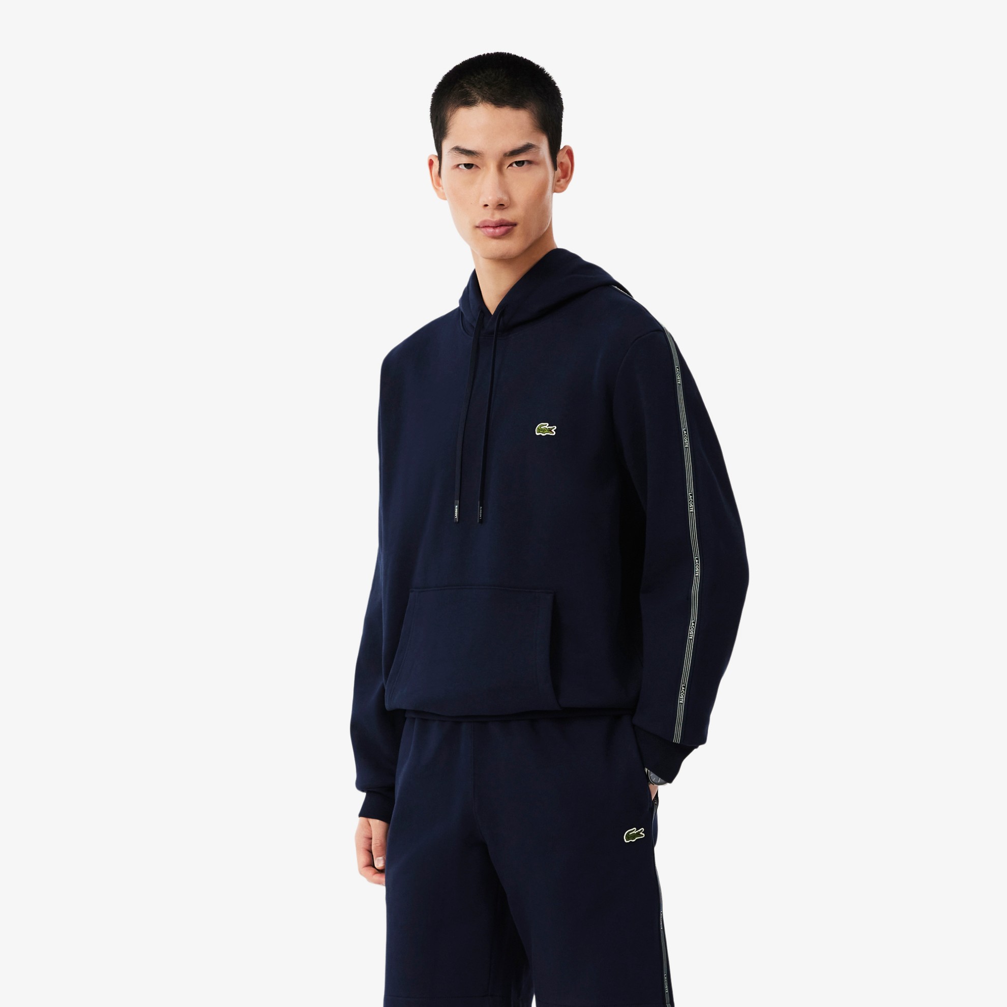 Εικόνα της Ανδρικό Logo Stripe Zipped Hoodie