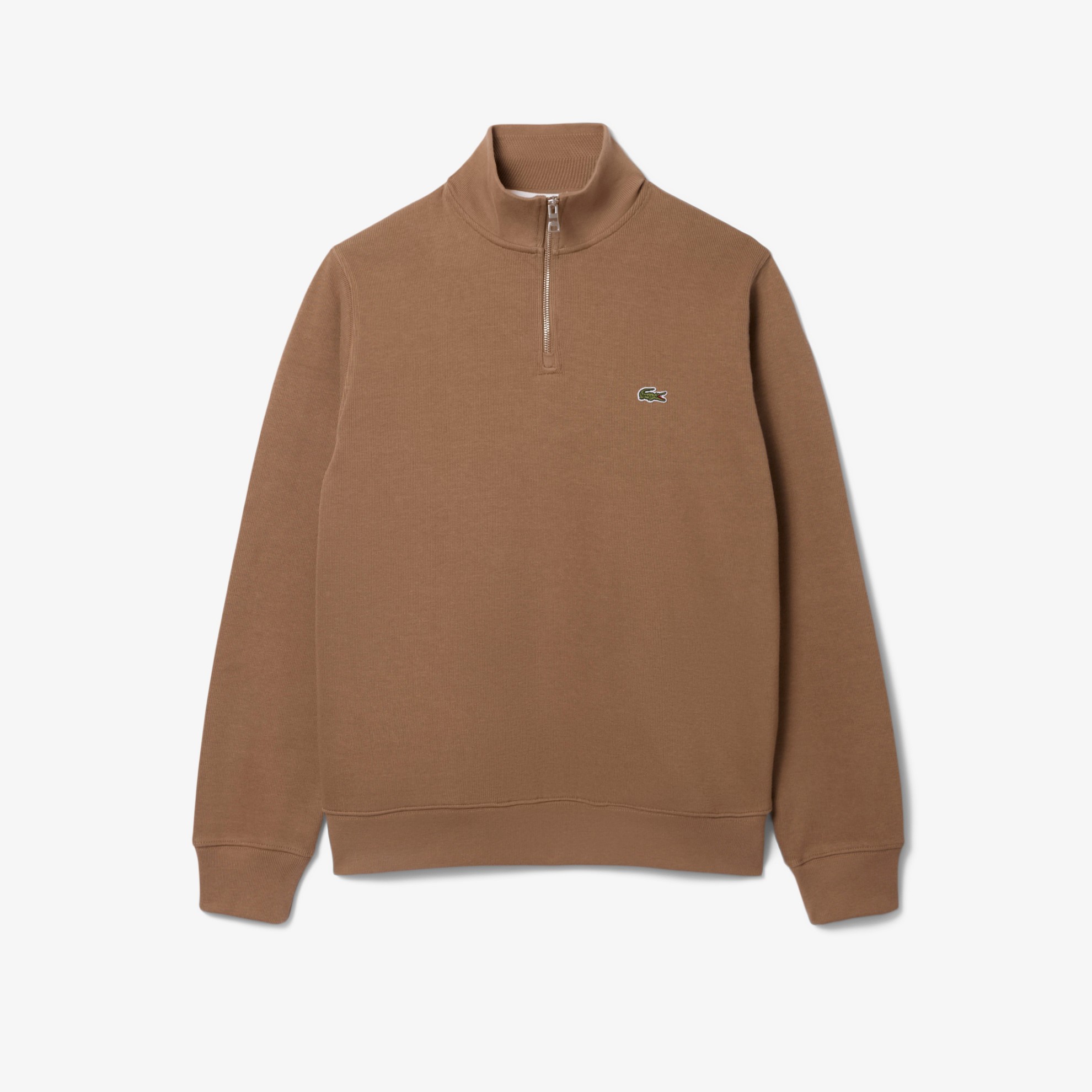 Εικόνα της Ανδρικό Zippered Stand-Up Collar Βαμβακερό Φούτερ