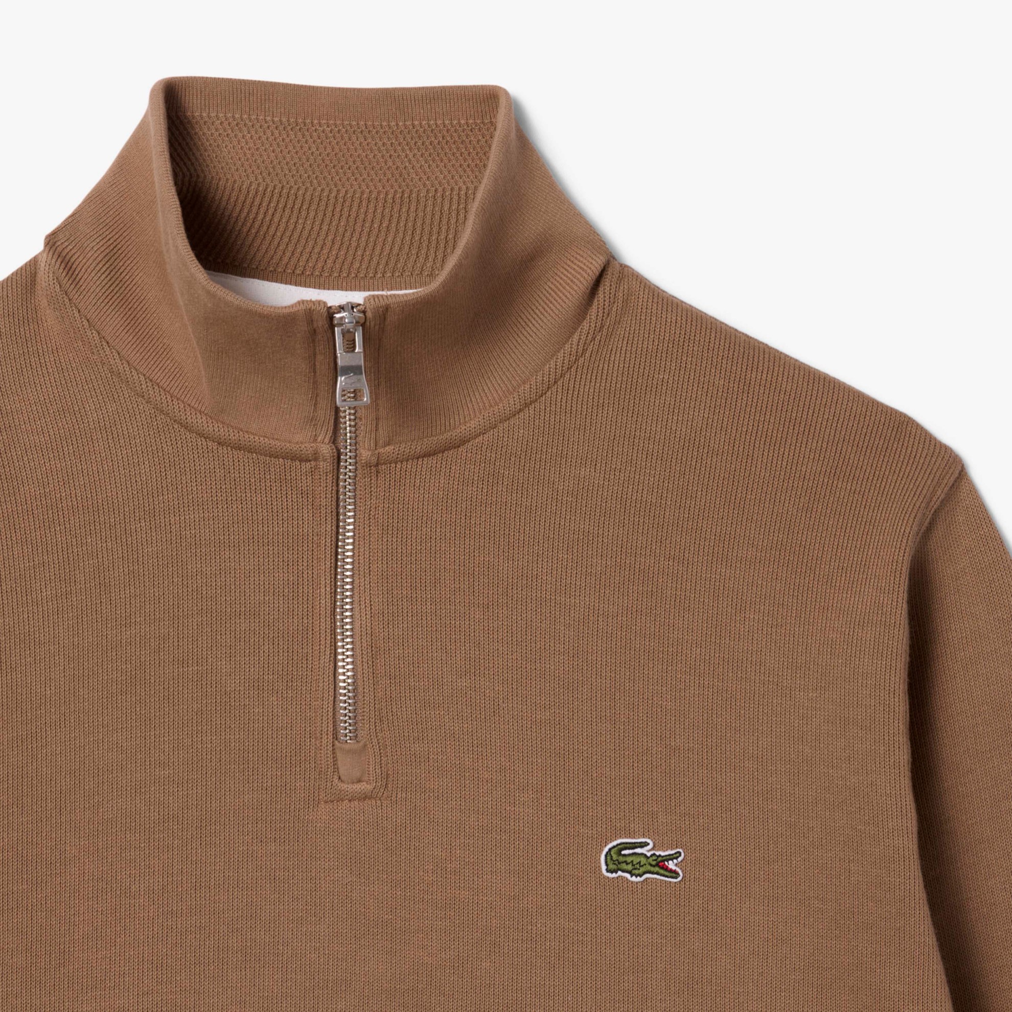 Εικόνα της Ανδρικό Zippered Stand-Up Collar Βαμβακερό Φούτερ