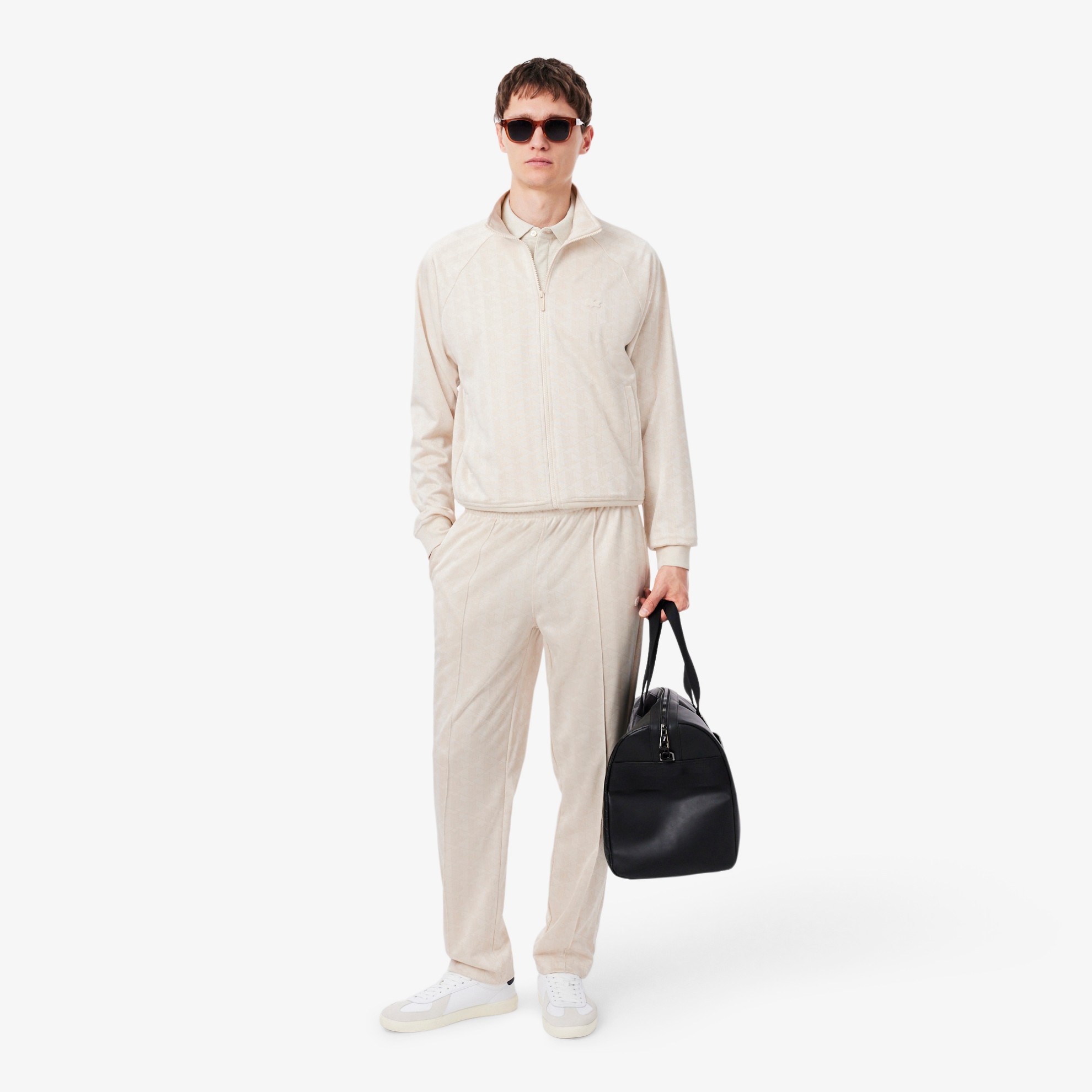 Εικόνα της Ανδρικό Monogram Jacquard Παντελόνι Φόρμας 