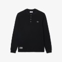 Ανδρικό Waffle Knit Henley T-Shirt
