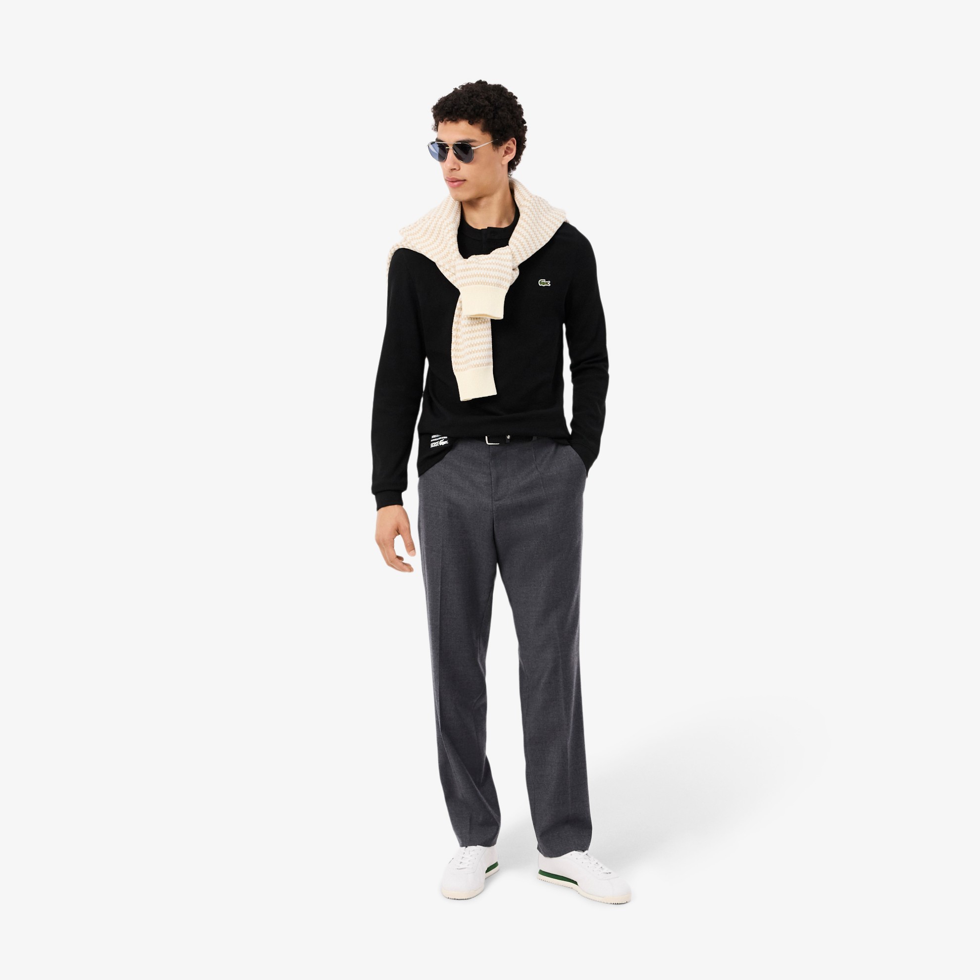 Εικόνα της Ανδρικό Waffle Knit Henley T-Shirt