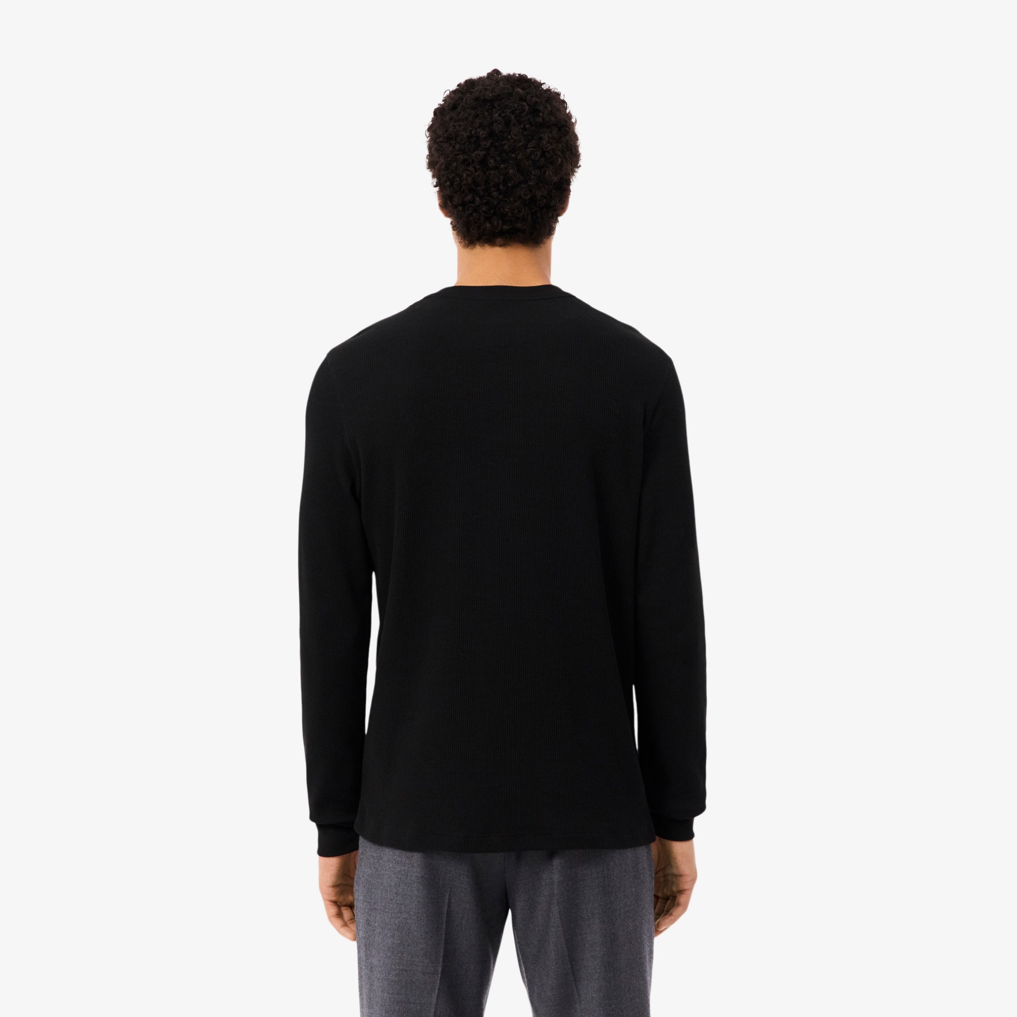 Εικόνα της Ανδρικό Waffle Knit Henley T-Shirt