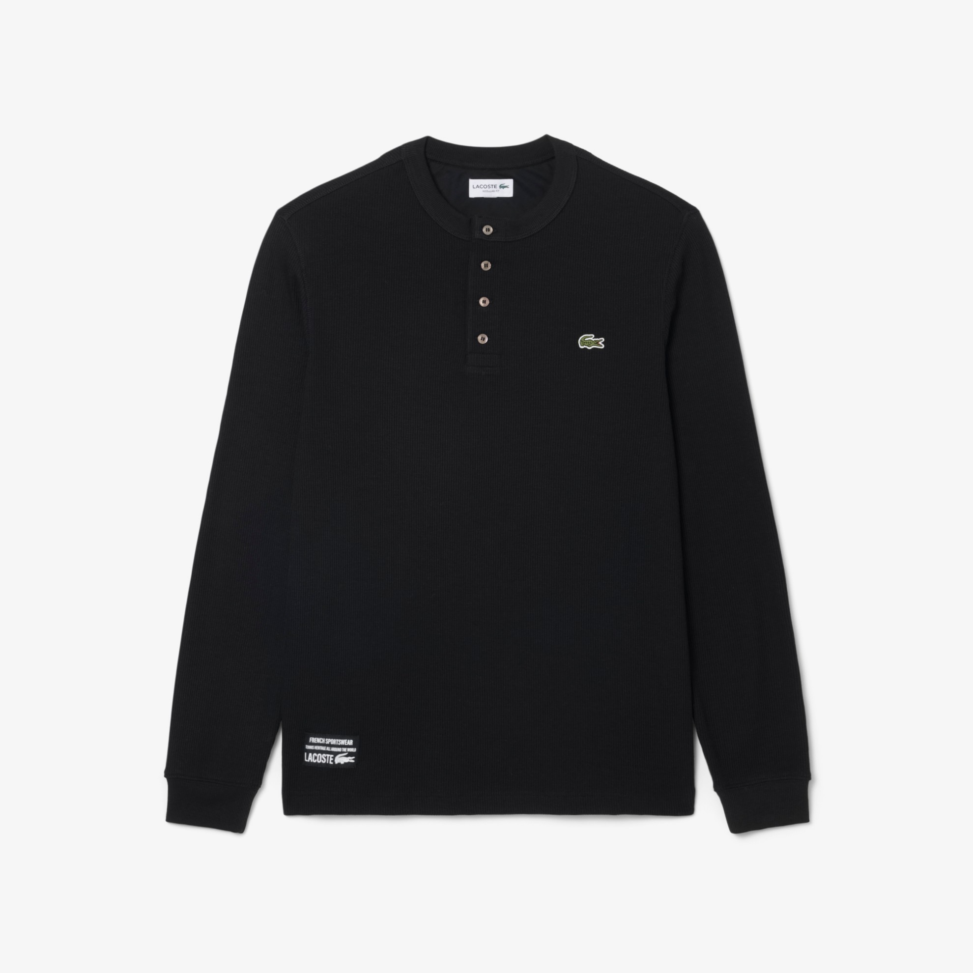 Εικόνα της Ανδρικό Waffle Knit Henley T-Shirt