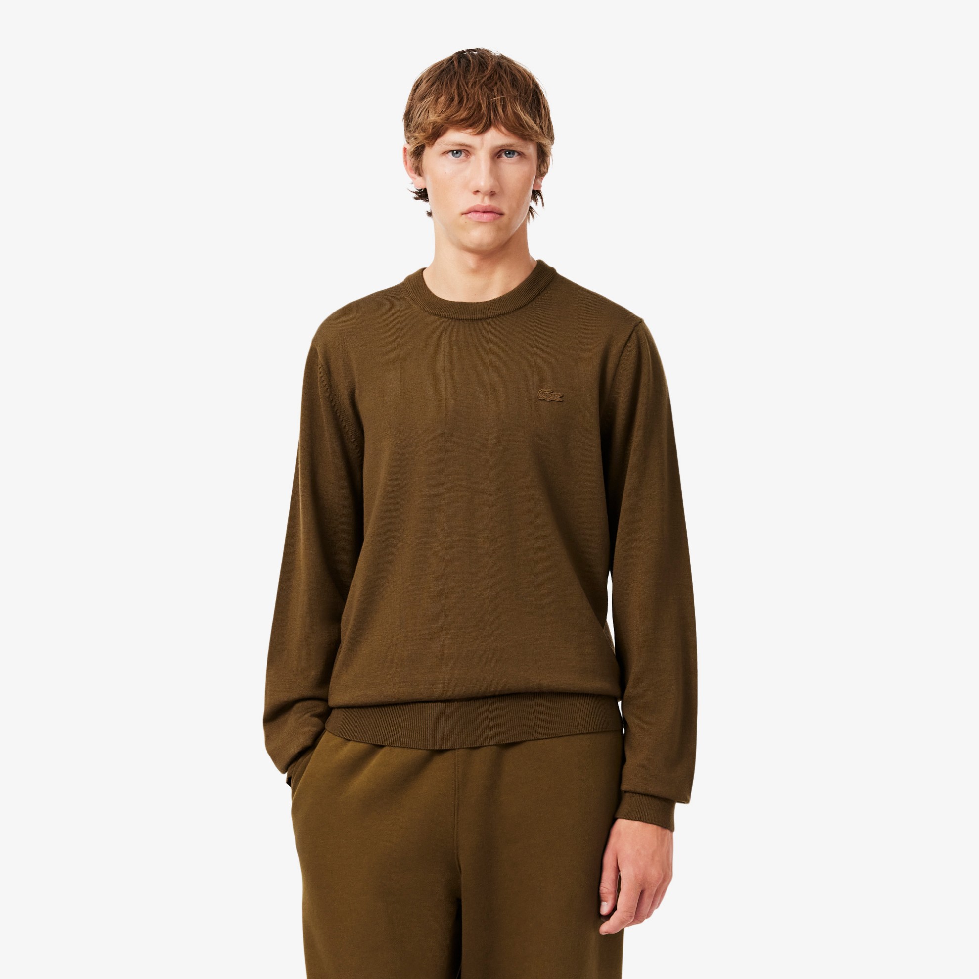 Εικόνα της Ανδρικό Crew Neck Πουλόβερ από Μαλλί Merino
