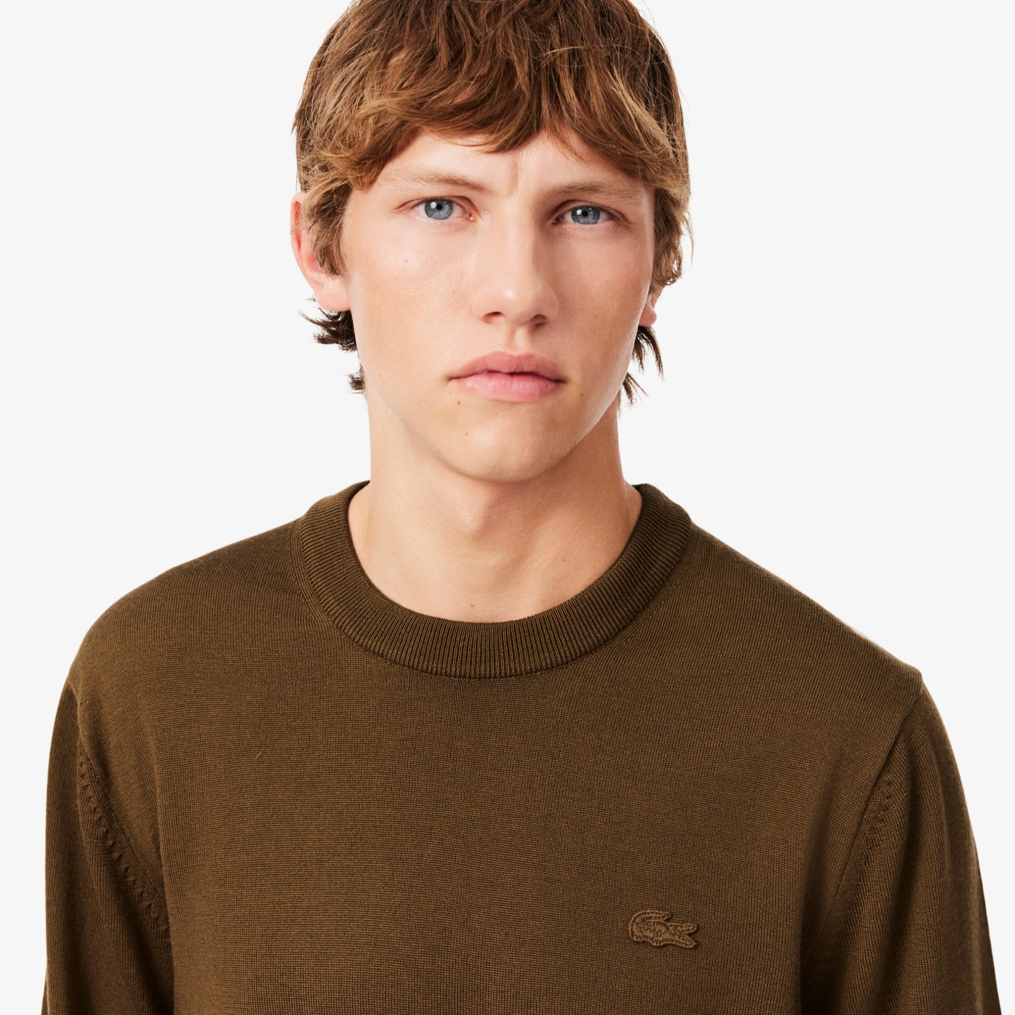 Εικόνα της Ανδρικό Crew Neck Πουλόβερ από Μαλλί Merino