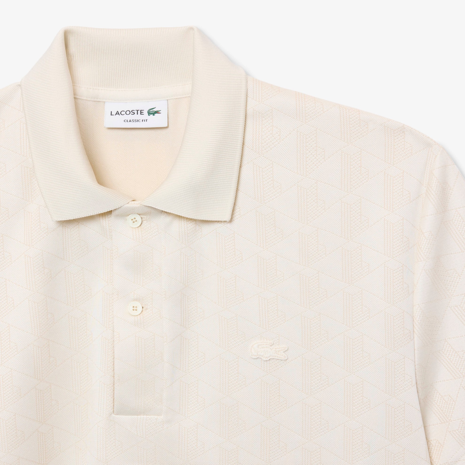 Εικόνα της Ανδρική Monogram Jacquard Polo Μπλούζα Classic Fit 