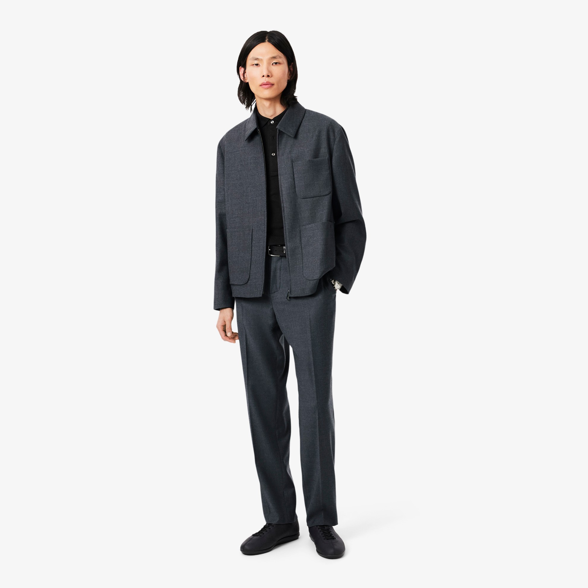 Εικόνα της Ανδρικό Felted Wool Suit Παντελόνι Regular Fit 