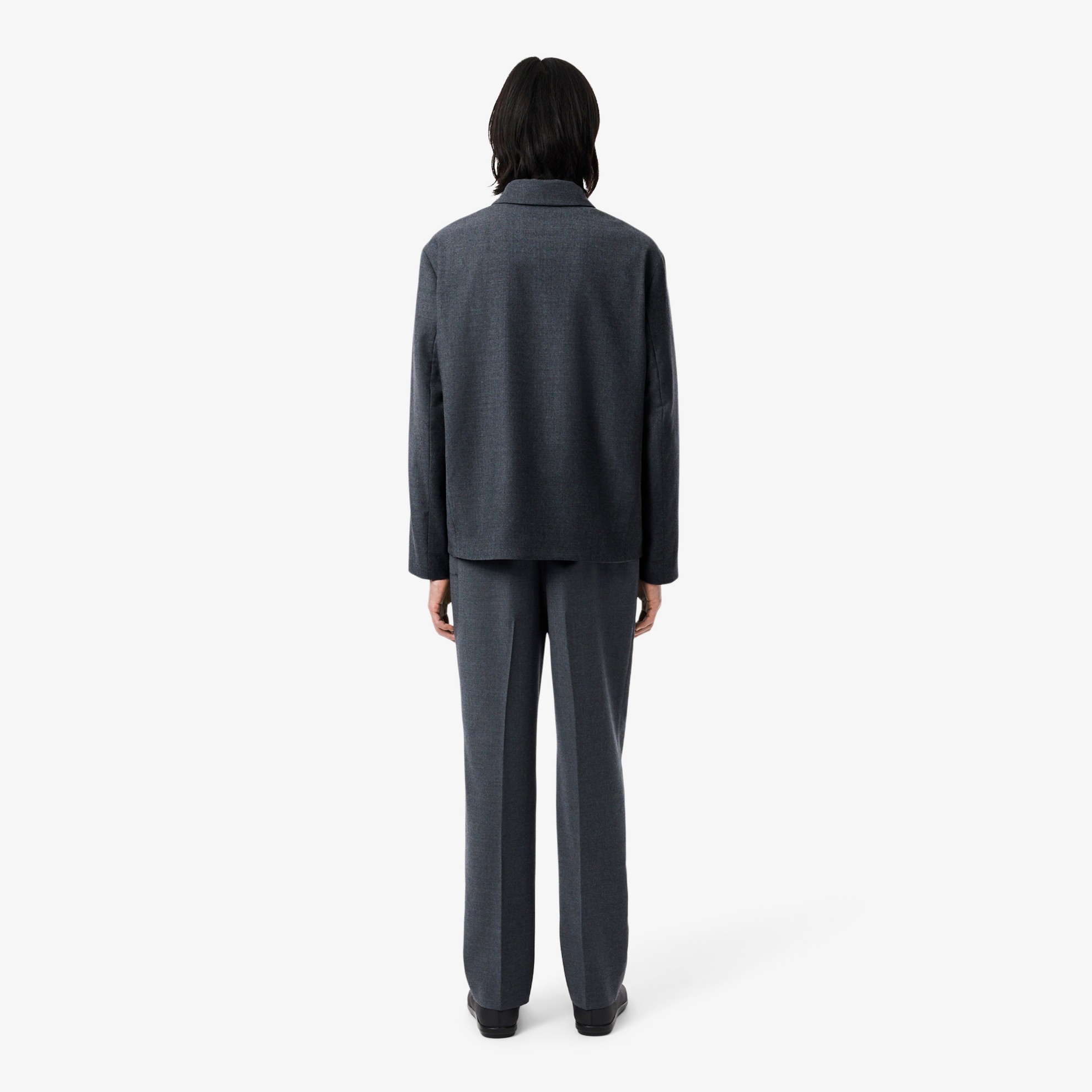 Εικόνα της Ανδρικό Felted Wool Suit Παντελόνι Regular Fit 