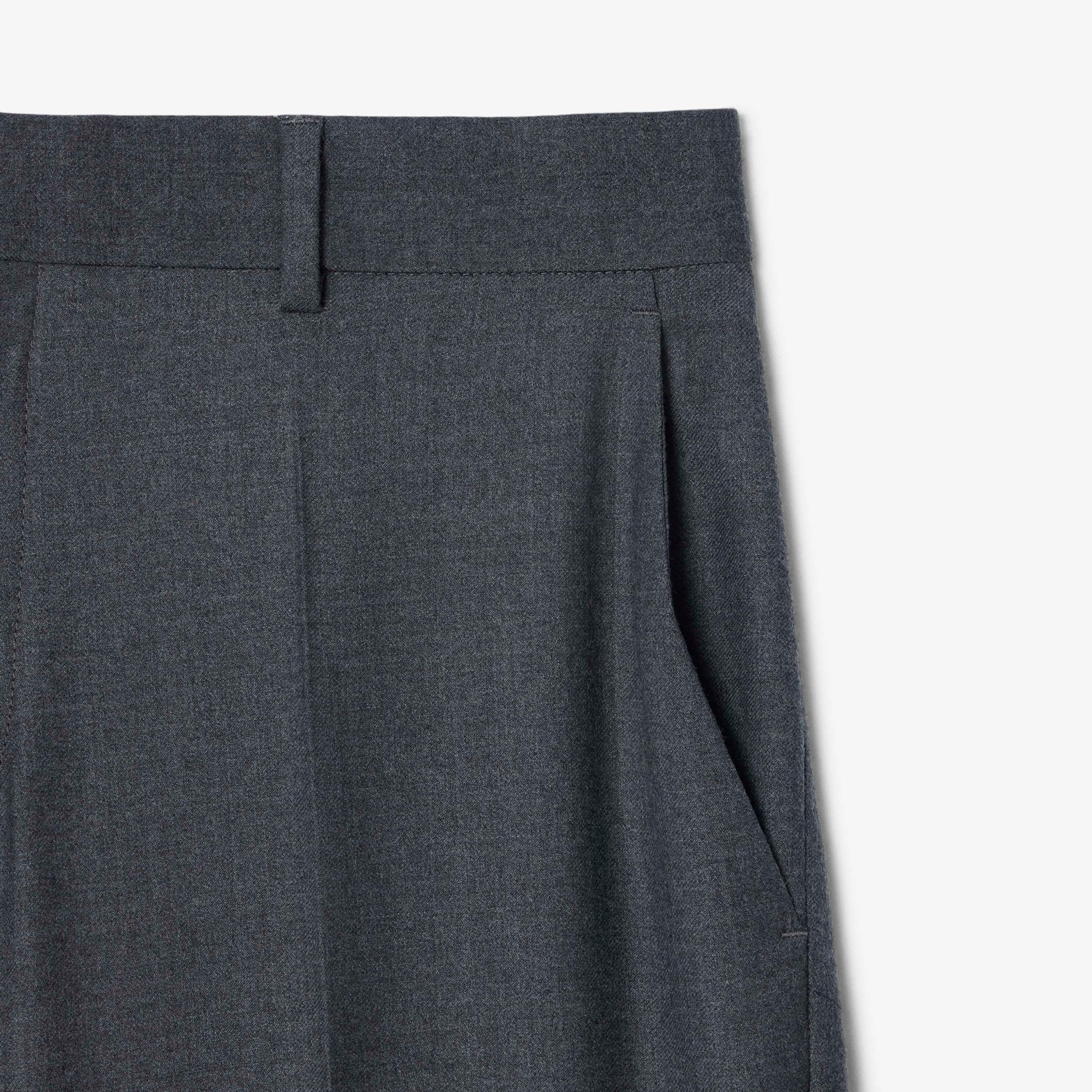 Εικόνα της Ανδρικό Felted Wool Suit Παντελόνι Regular Fit 