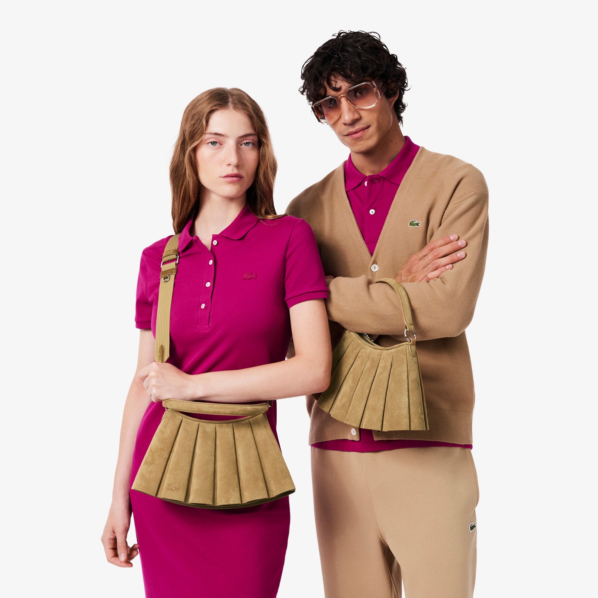 Εικόνα της Γυναικεία Small Lenglen Suede Δερμάτινη Τσάντα