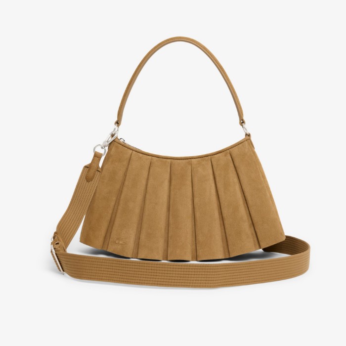 Εικόνα της Γυναικεία Medium Lenglen Suede Δερμάτινη Τσάντα 