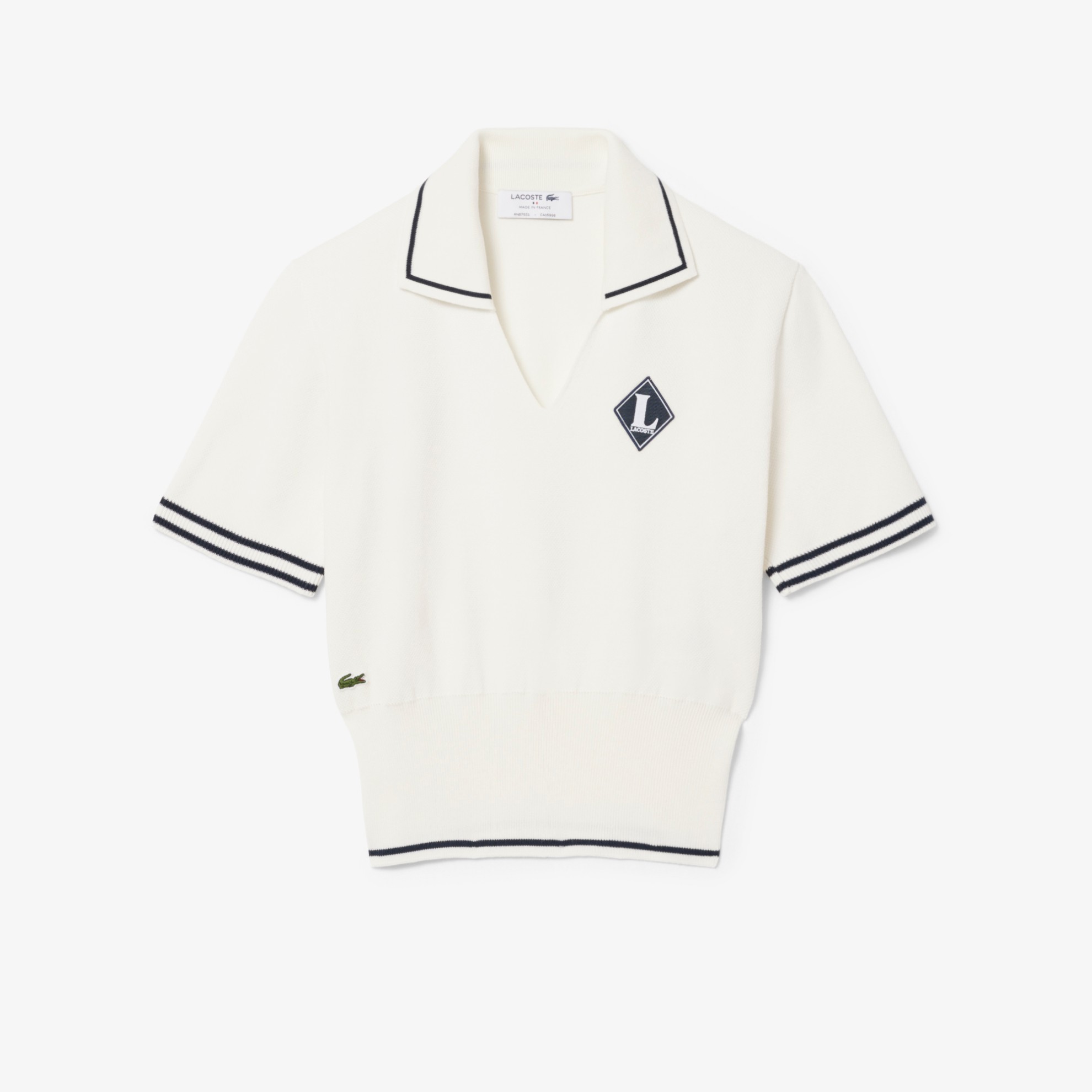 Εικόνα της Γυναικεία Made In France Cotton Polo Μπλούζα