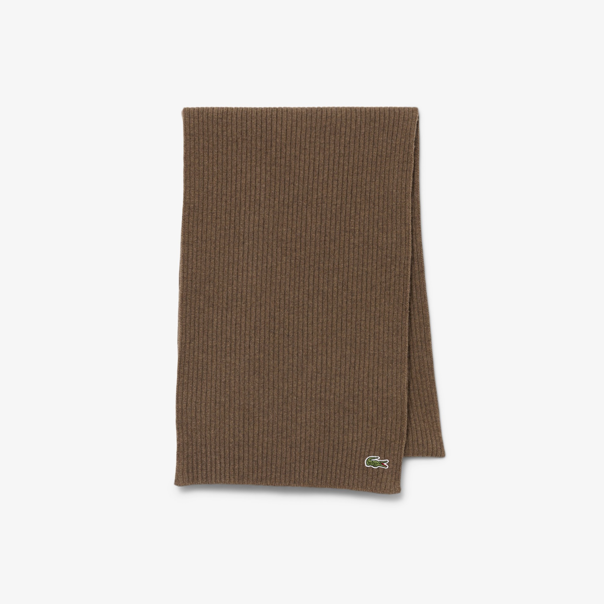 Εικόνα της Unisex Lacoste Ribbed Μάλλινο Κασκόλ