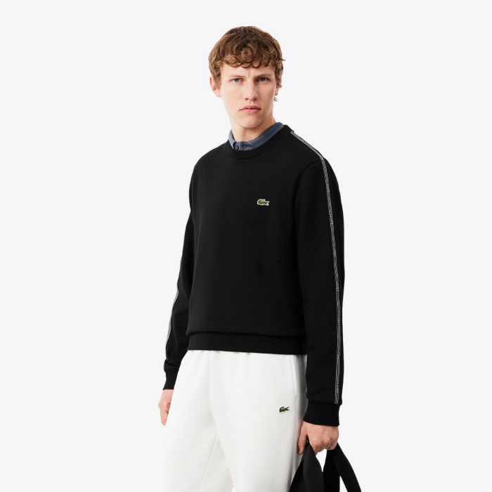 Εικόνα της Ανδρικό Stripe Band Fleece Φούτερ 