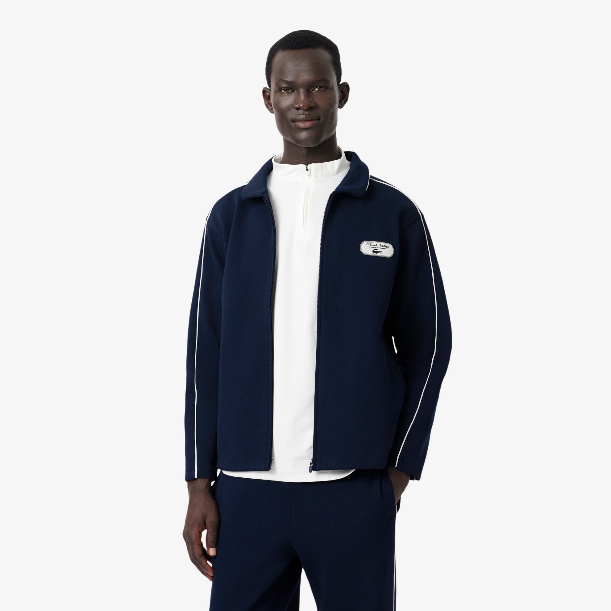 Εικόνα της Ανδρικό Tennis Heritage Zipped Badge Accent Φούτερ 