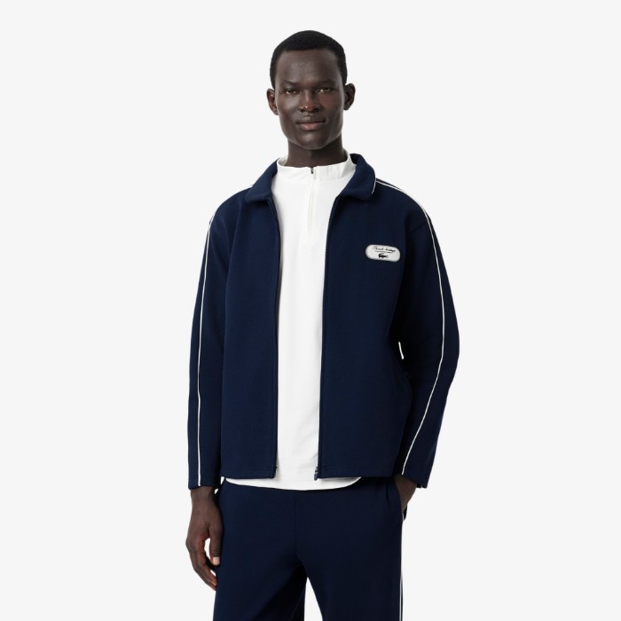 Εικόνα της Ανδρικό Tennis Heritage Zipped Badge Accent Φούτερ 