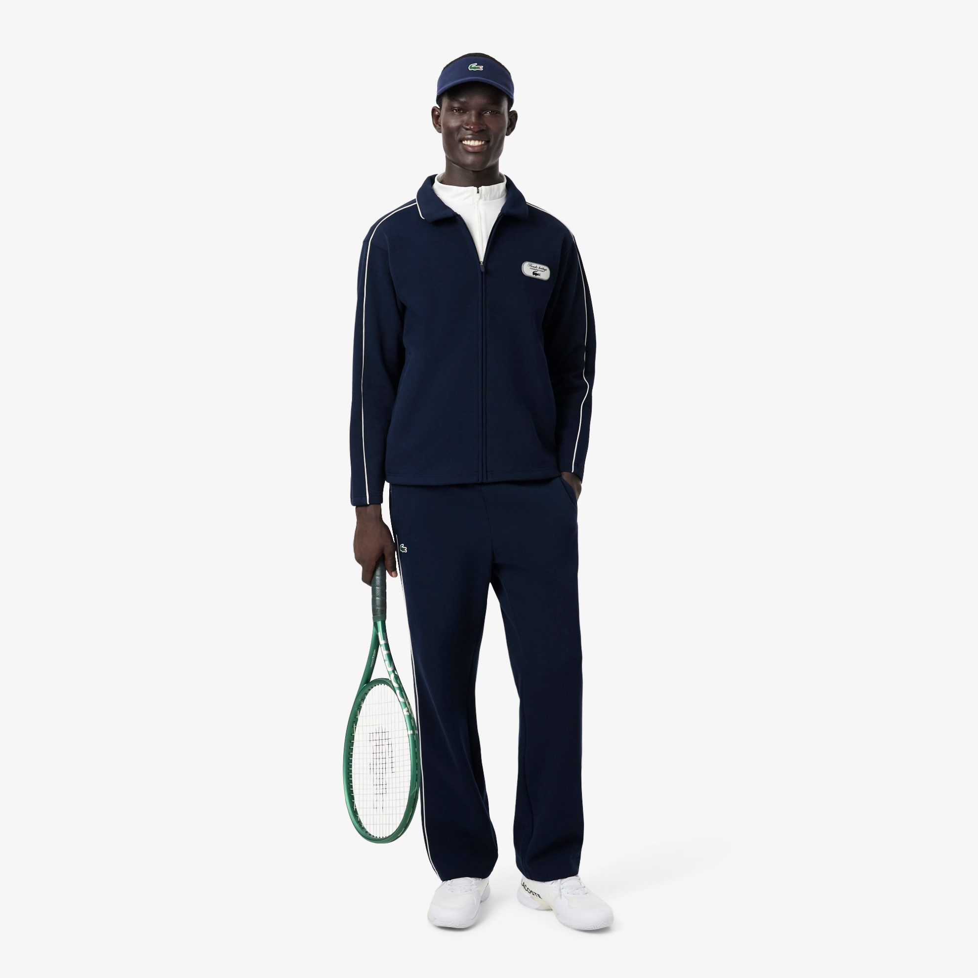 Εικόνα της Ανδρικό Tennis Heritage Zipped Badge Accent Φούτερ 