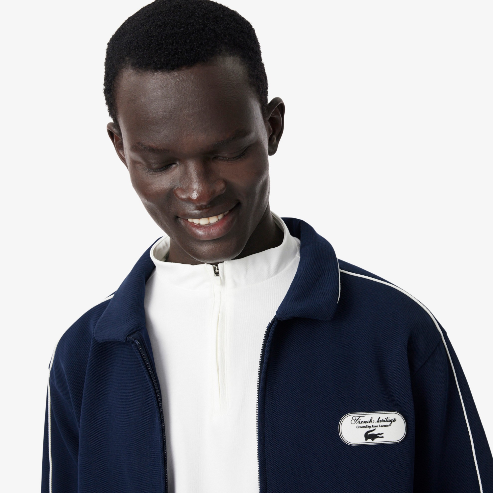 Εικόνα της Ανδρικό Tennis Heritage Zipped Badge Accent Φούτερ 