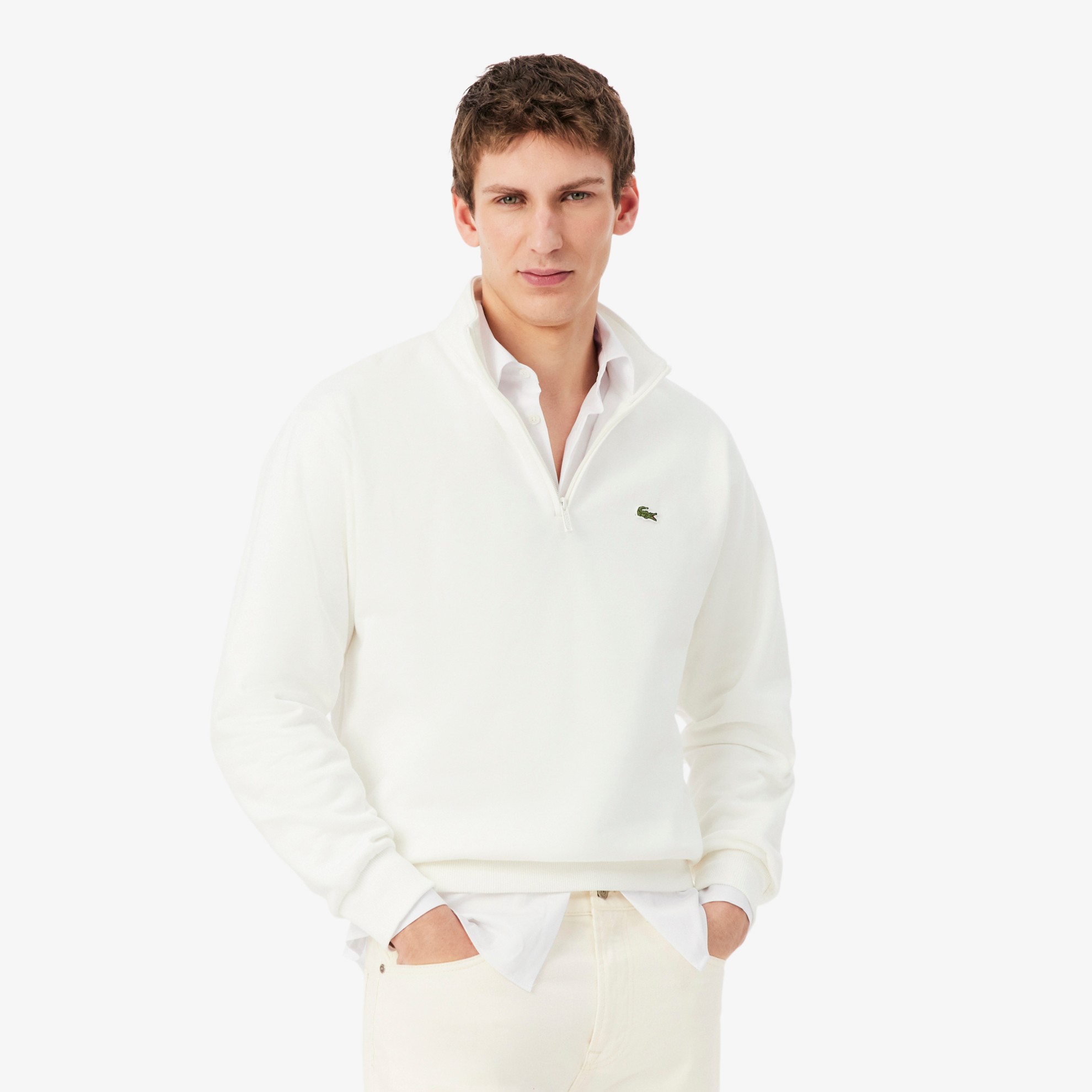 Εικόνα της Ανδρικό Fleece Zip Neck Φούτερ 