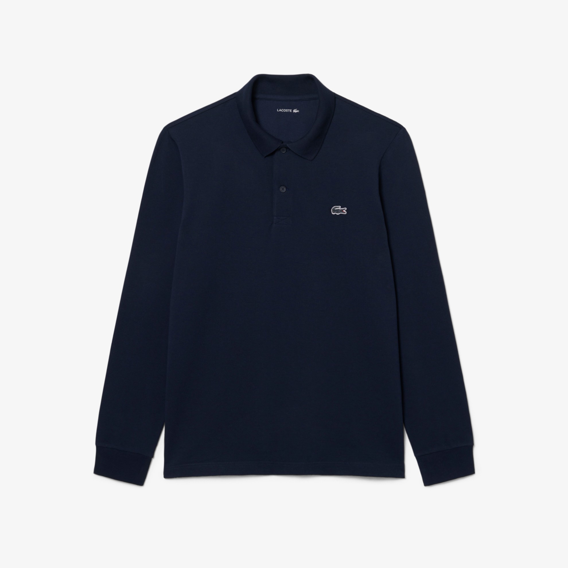 Εικόνα της Ανδρική Μακρυμάνικη Cotton Blend Polo Μπλούζα Regular Fit 