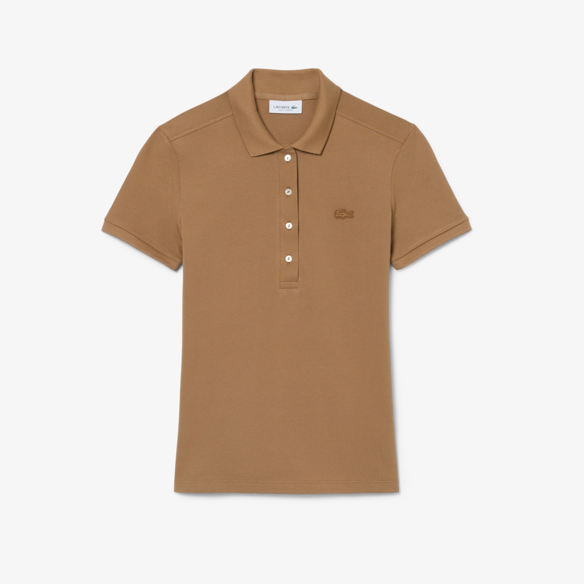 Εικόνα της Γυναικεία Stretch Cotton Piqué Polo Μπλούζα Slim Fit