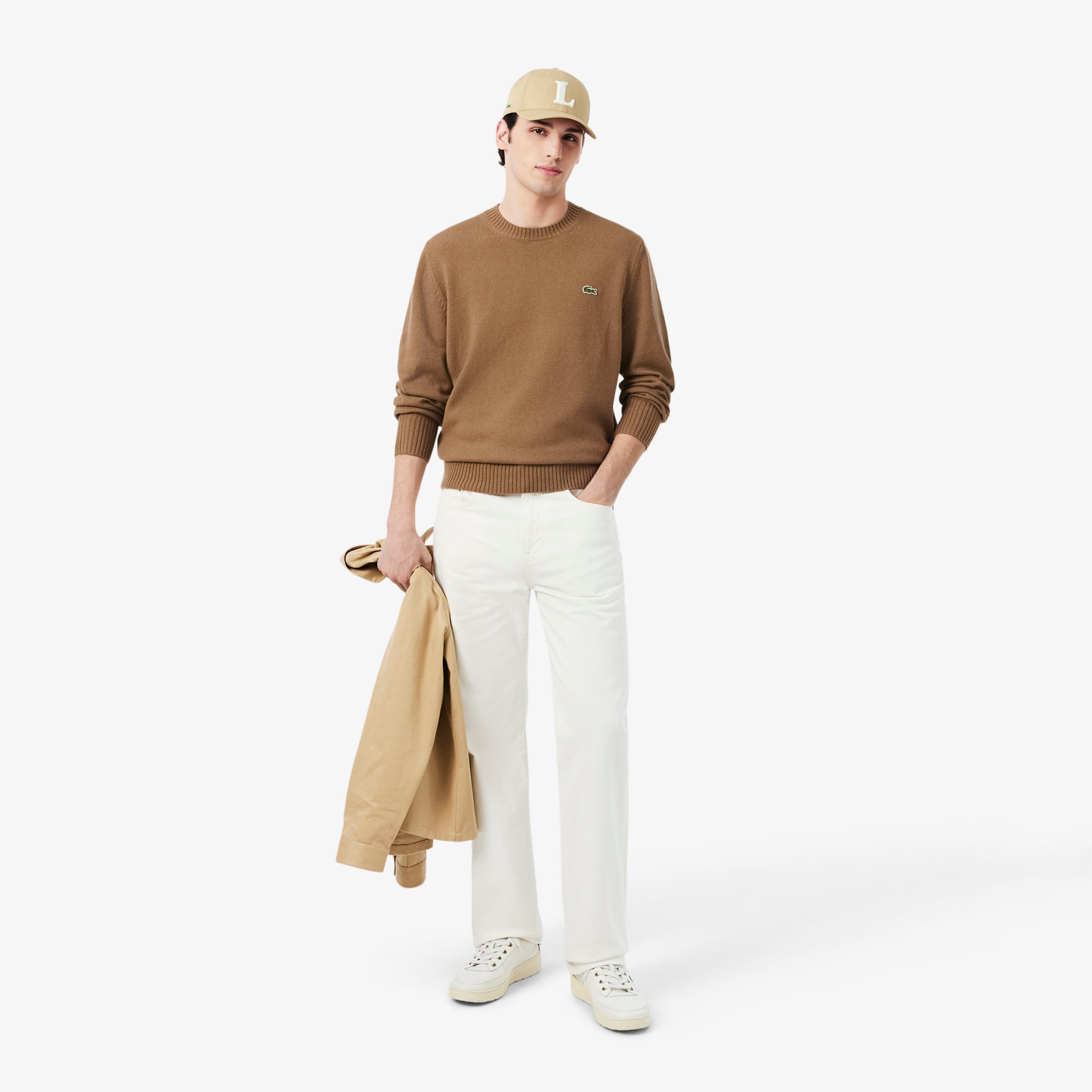 Εικόνα της Ανδρικό Μάλλινο Crew Neck Πουλόβερ