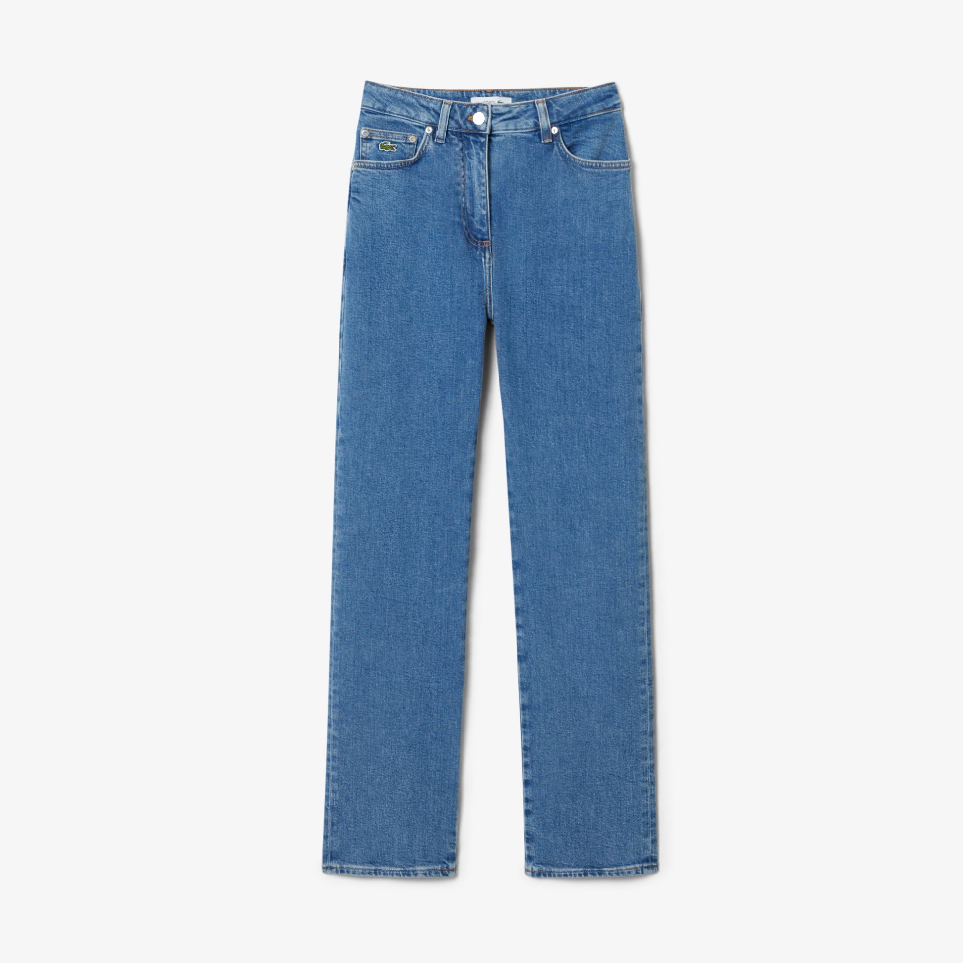 Εικόνα της Γυναικείο Straight Cut High Waist Denim Jeans