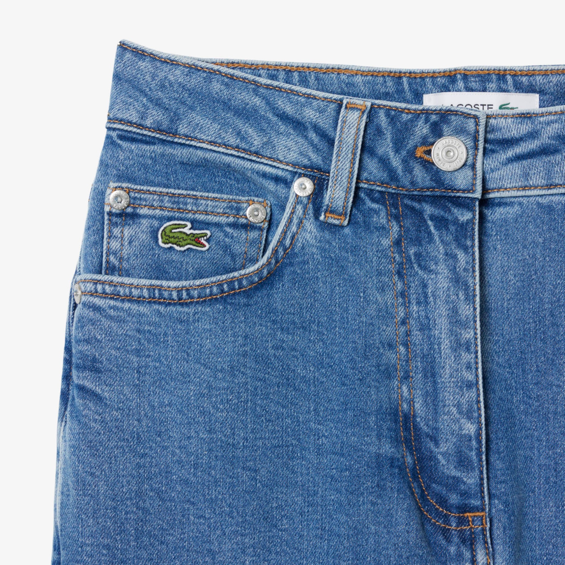 Εικόνα της Γυναικείο Straight Cut High Waist Denim Jeans