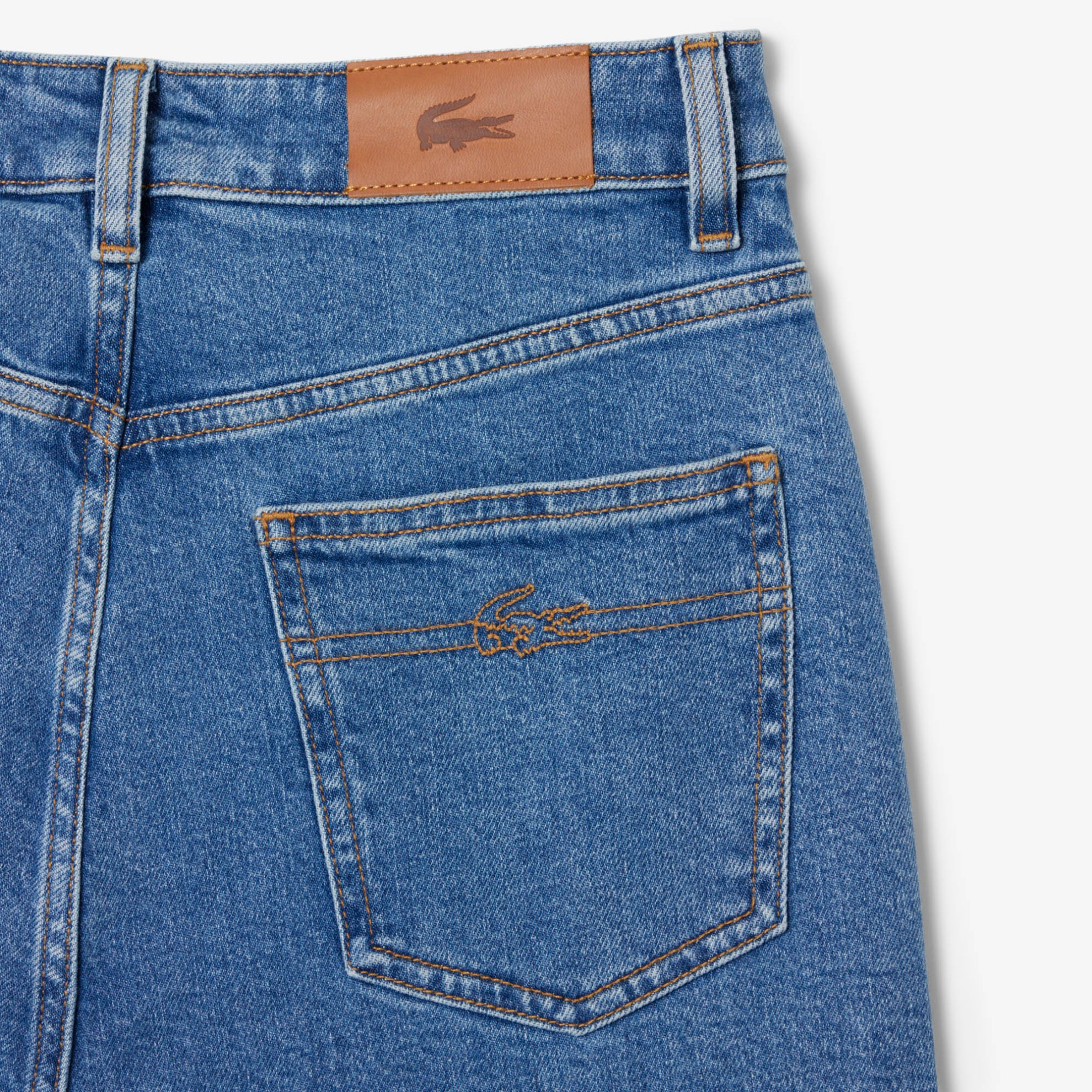 Εικόνα της Γυναικείο Straight Cut High Waist Denim Jeans